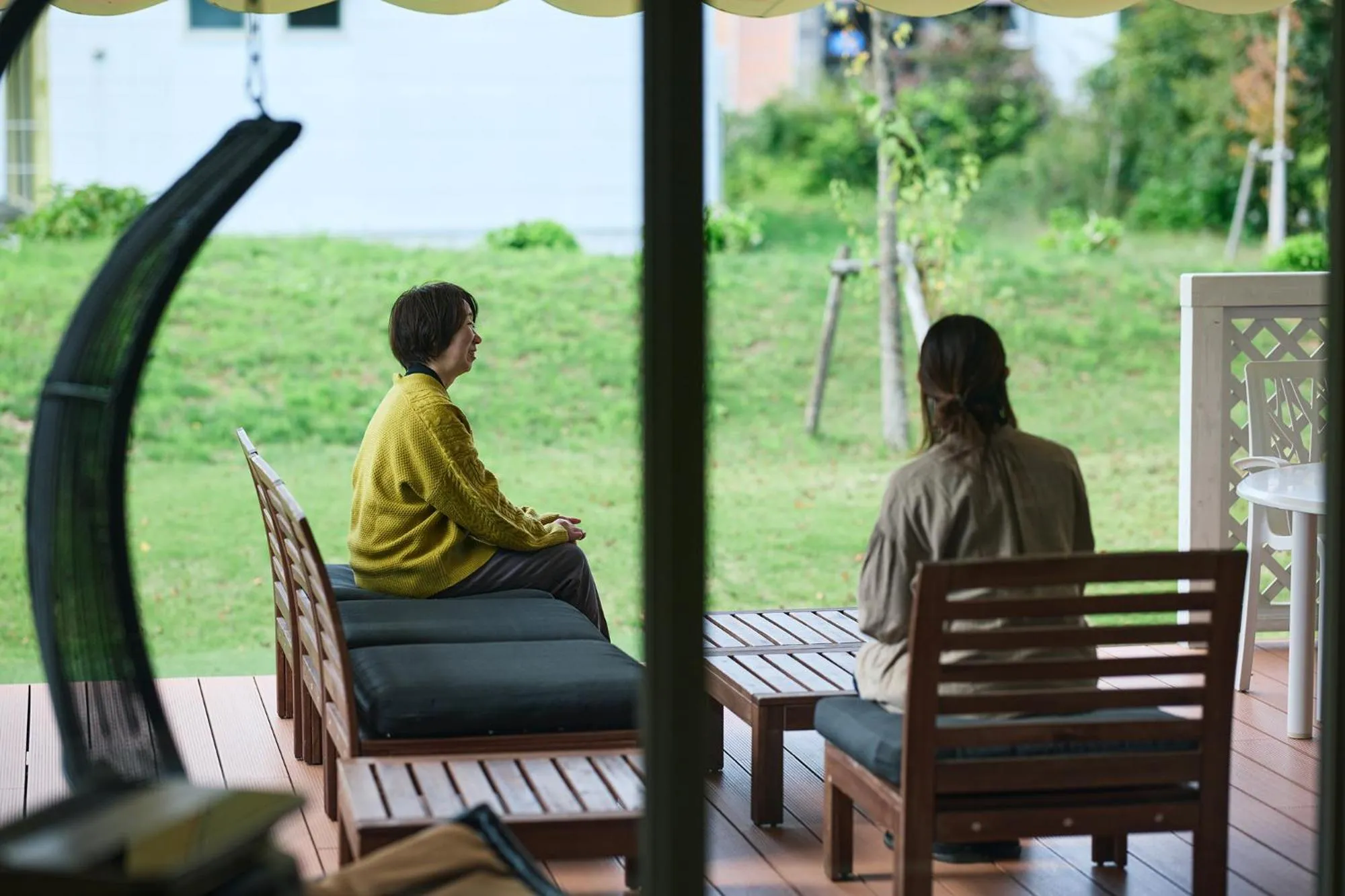 Balcony/Terrace in Holiday House Green Garden