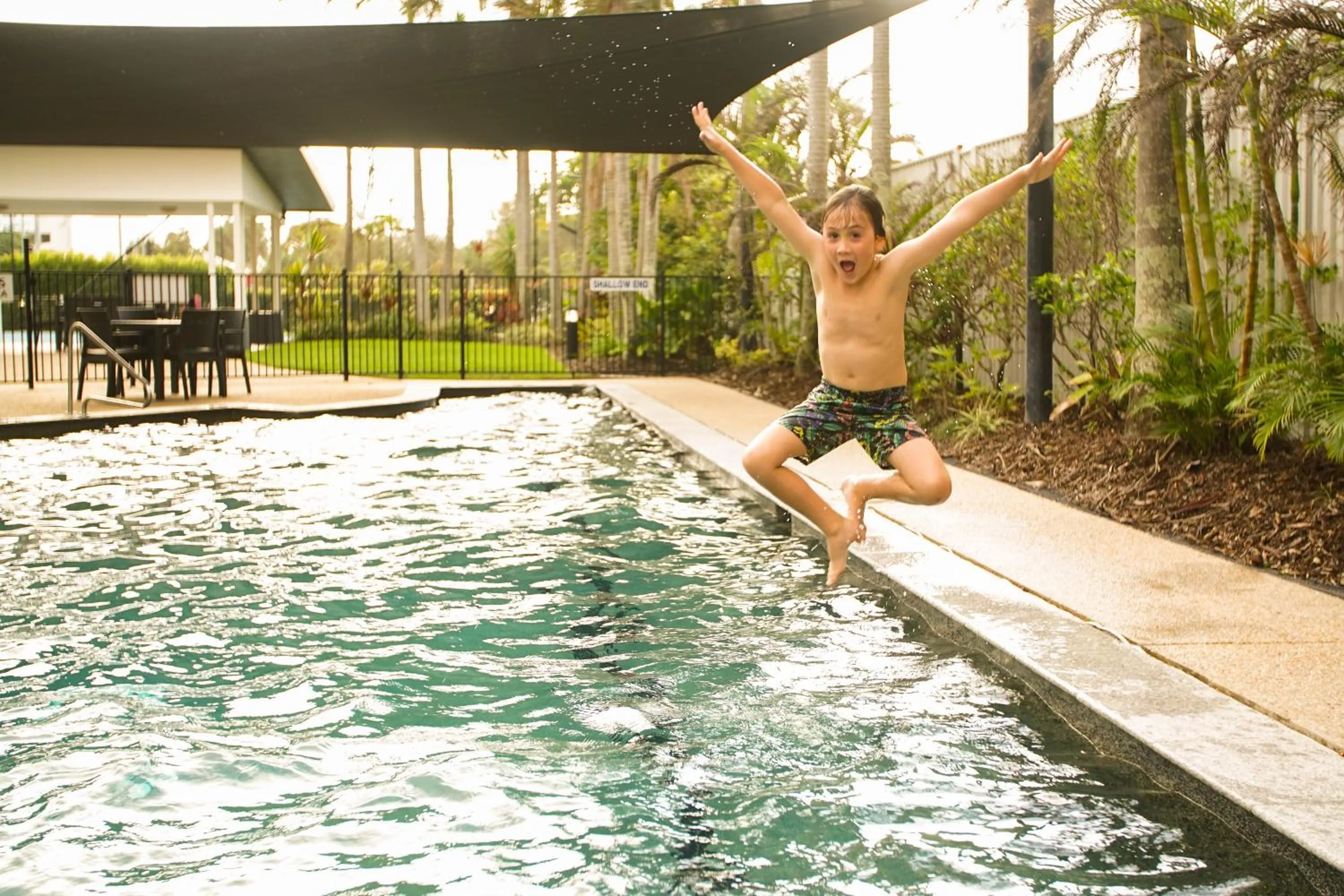 Swimming pool in San Marino by the Sea Apartments