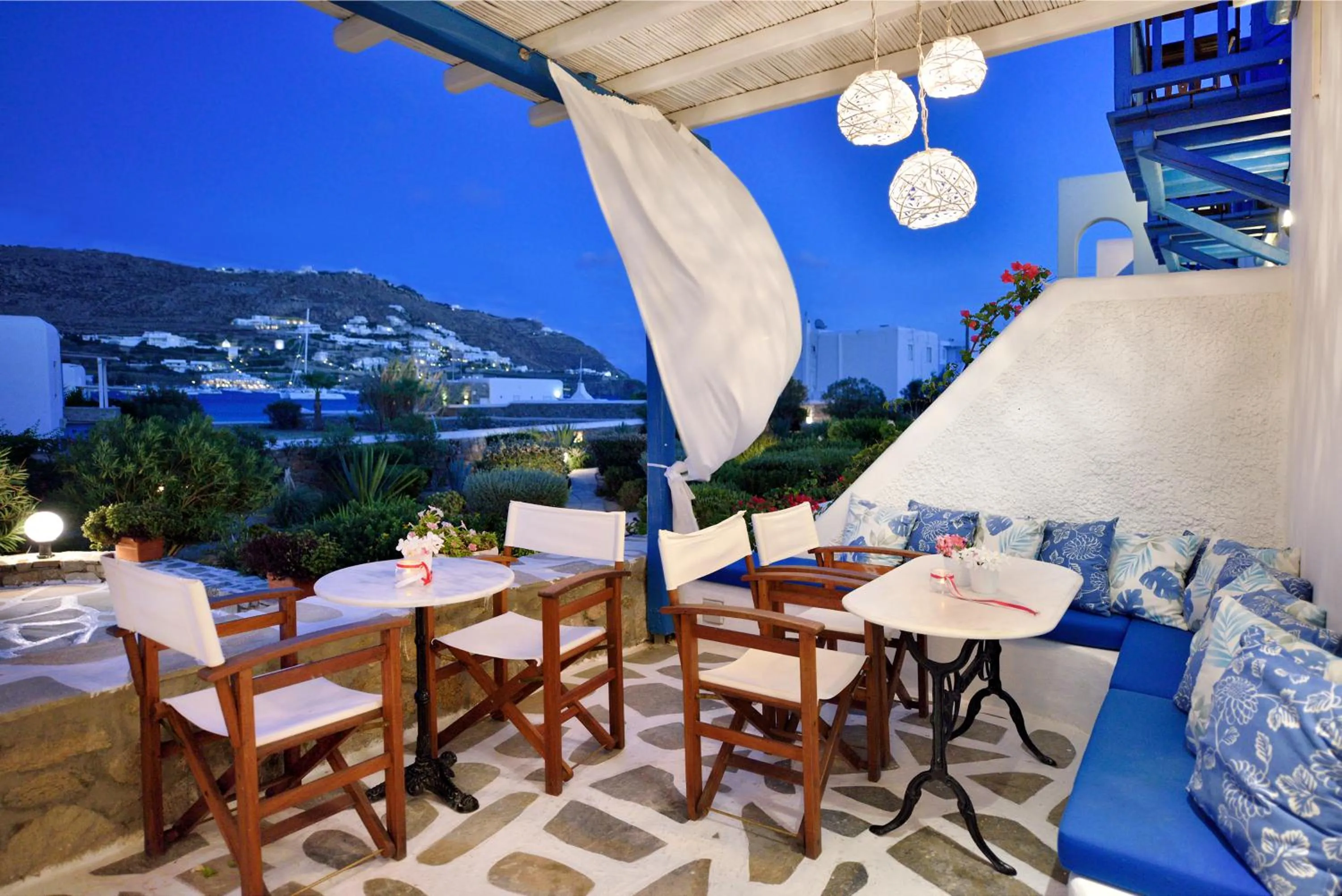 Balcony/Terrace in Erato Hotel Mykonos