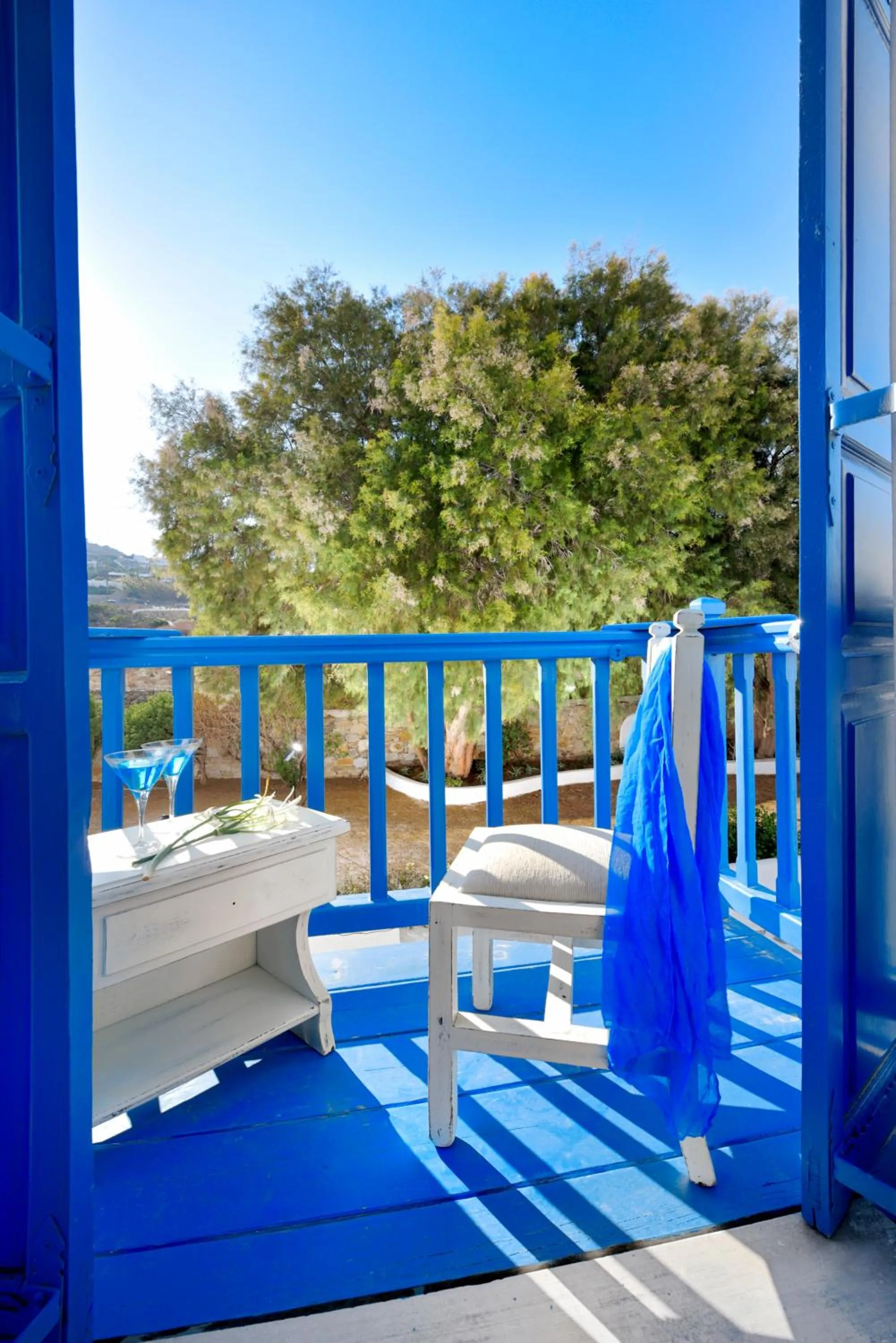 Balcony/Terrace in Erato Hotel Mykonos