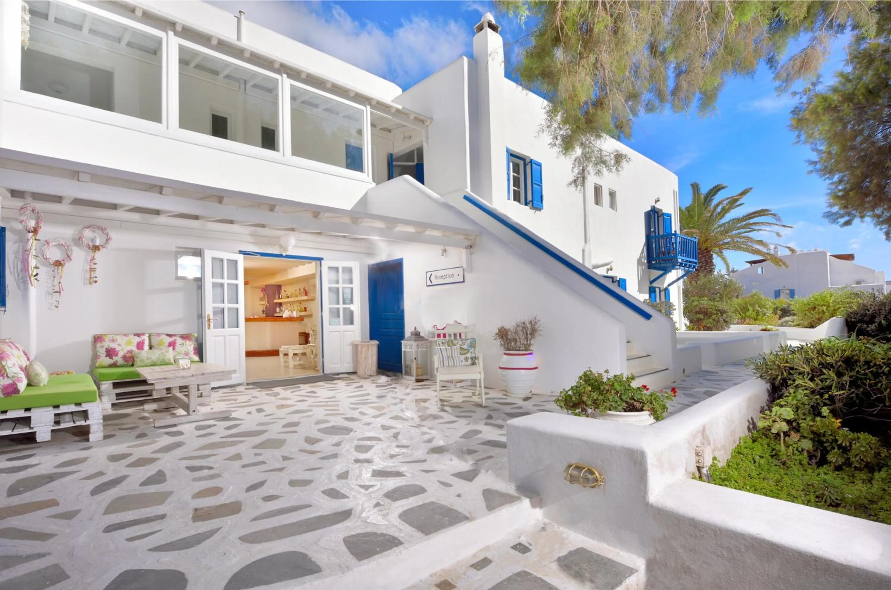 Facade/entrance in Erato Hotel Mykonos