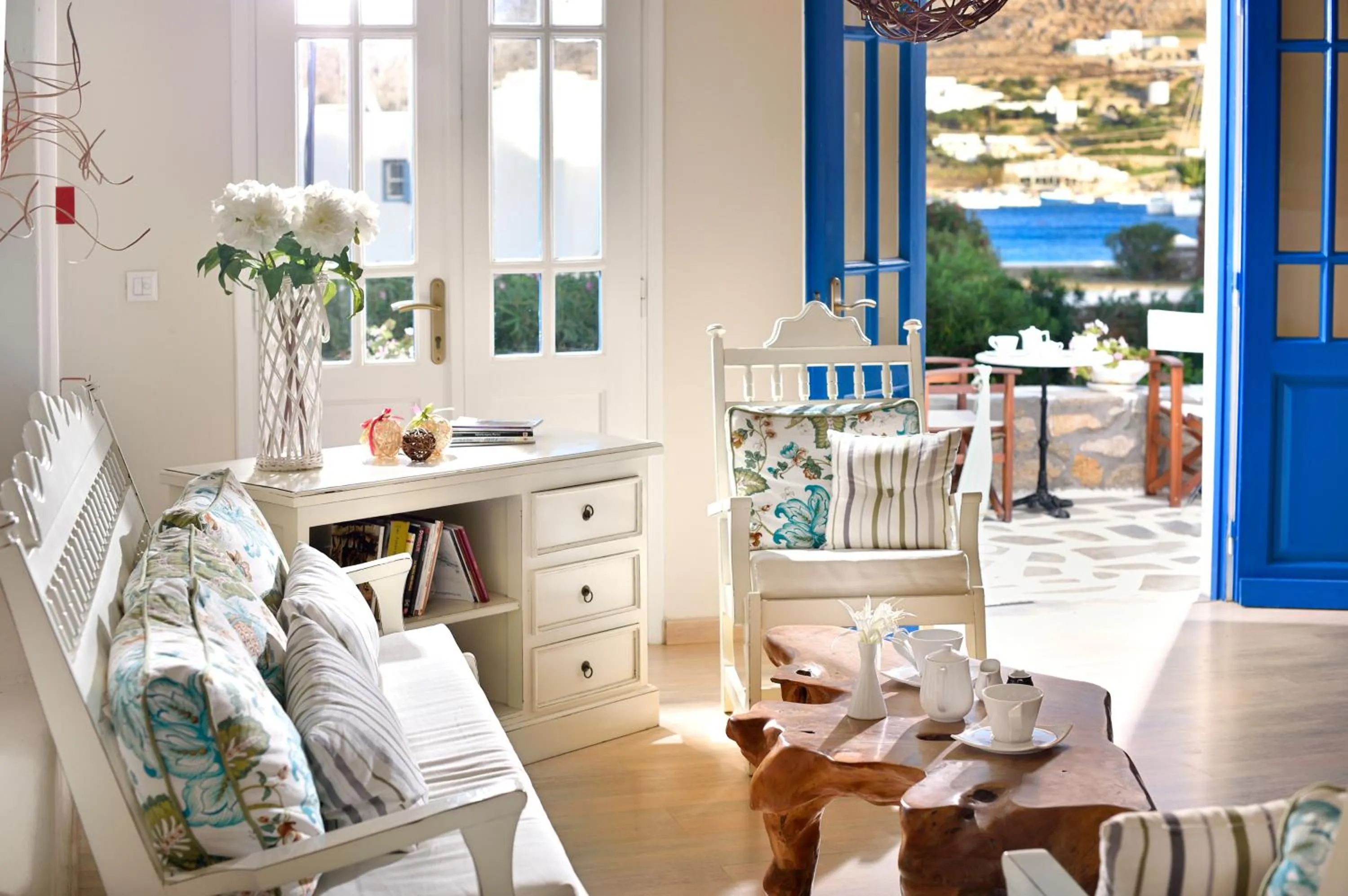 Seating area in Erato Hotel Mykonos