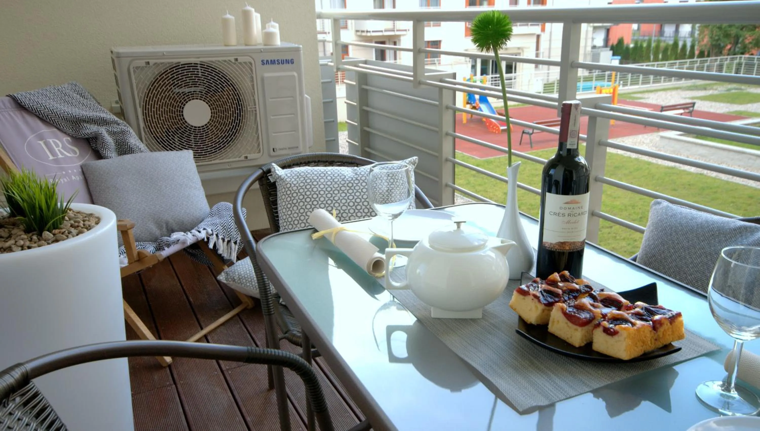 Patio in IRS ROYAL APARTMENTS Apartamenty IRS Neptun Park