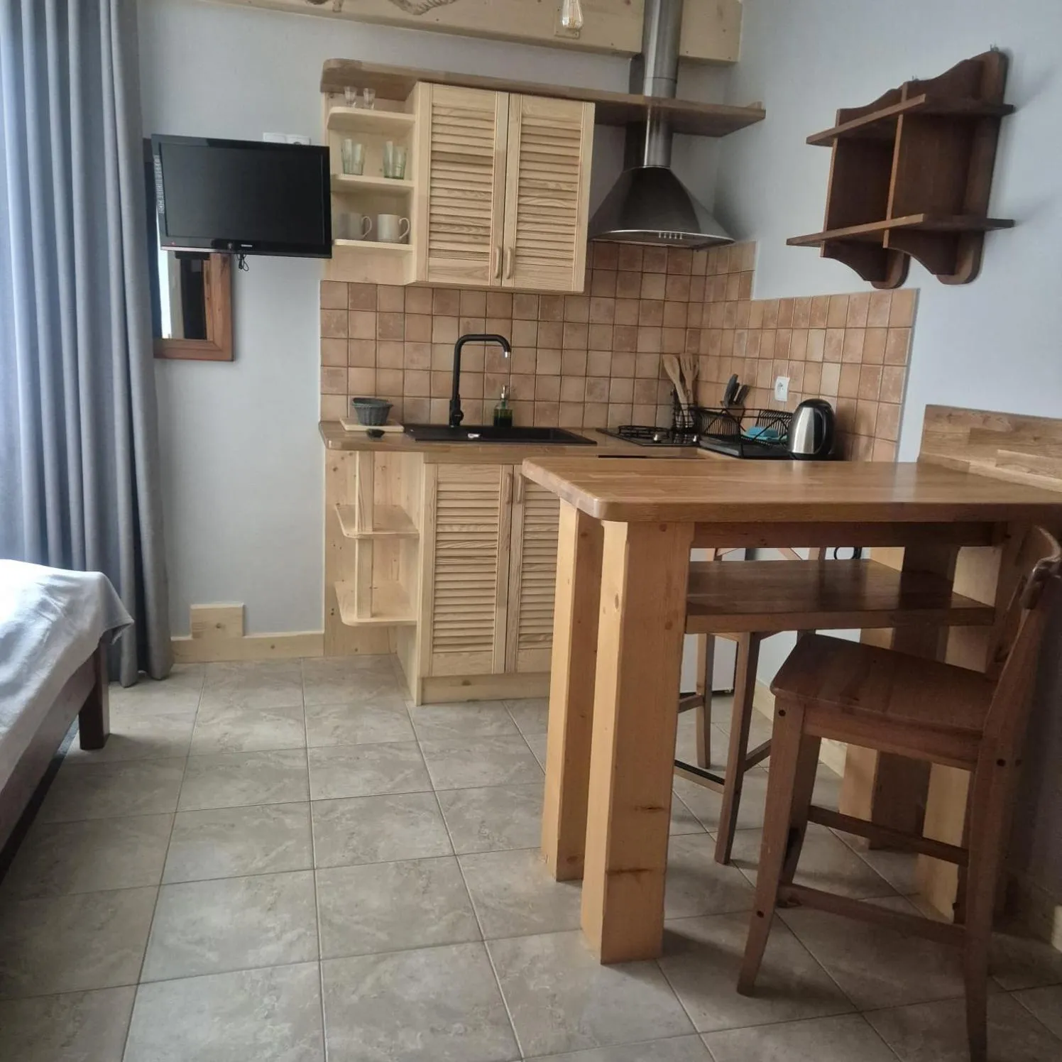 Kitchen or kitchenette in Aparthotel Pod Nosalem