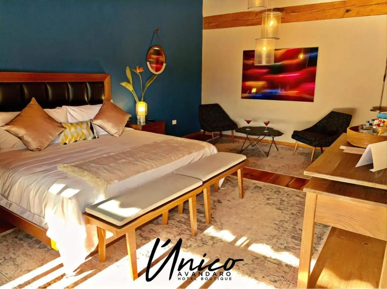 Photo of the whole room, Bed in Hotel Boutique Unico Avandaro