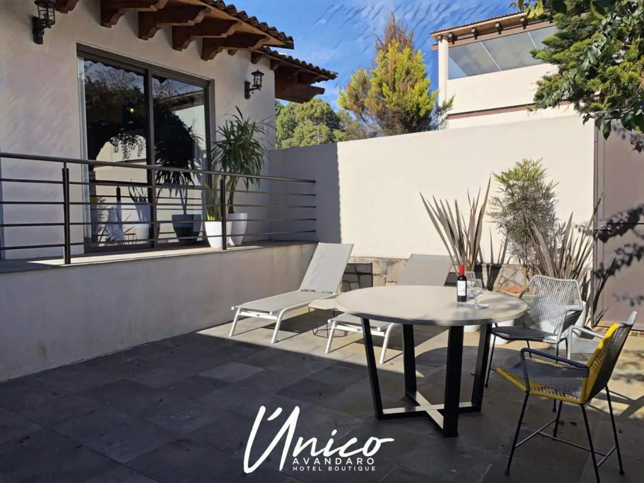 Patio in Hotel Boutique Unico Avandaro