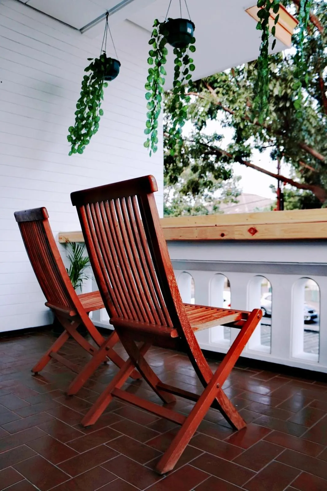 Balcony/Terrace in RedDoorz near Sanan Malang