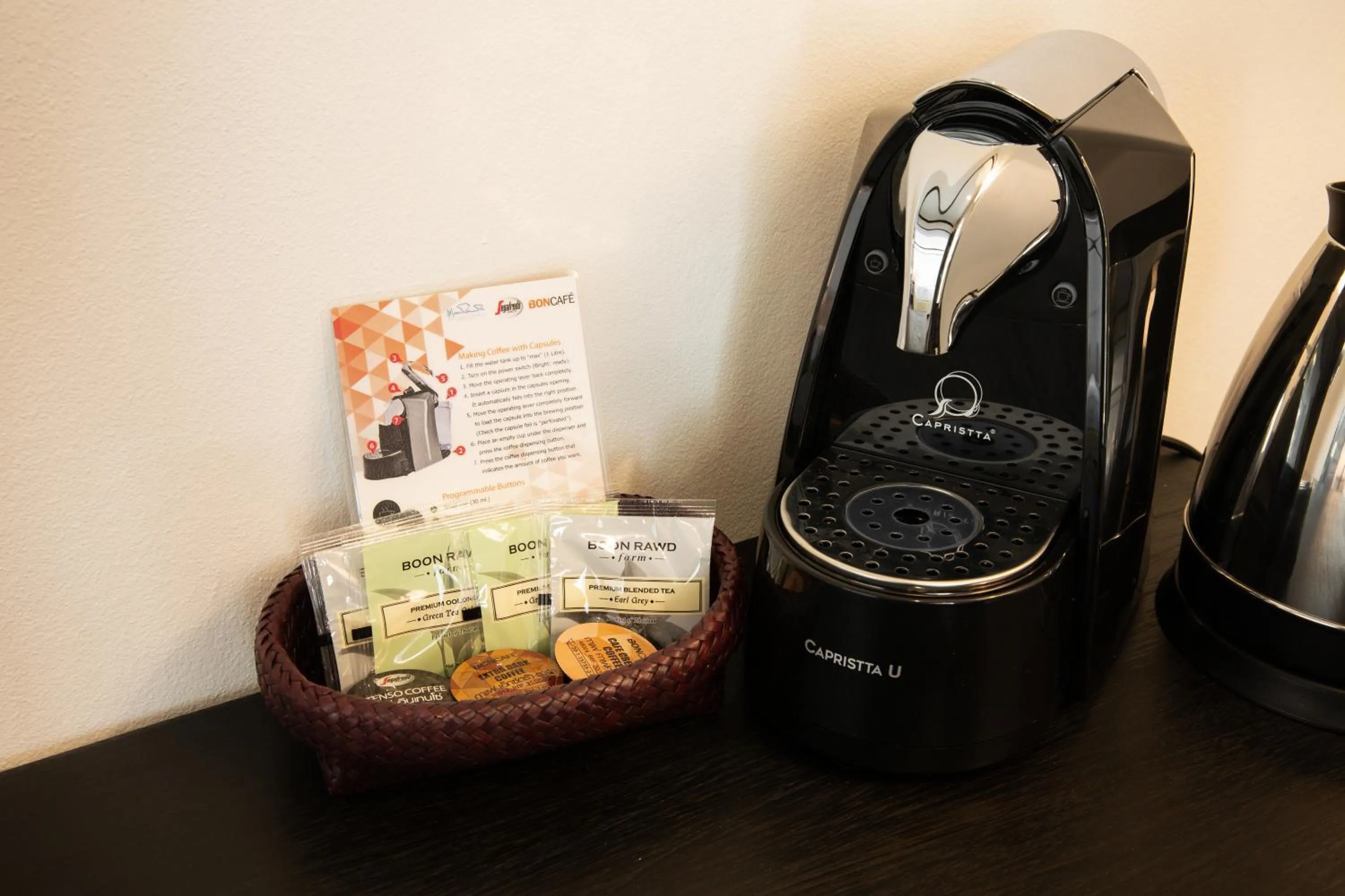 Coffee/tea facilities in MORA Boutique Hotel