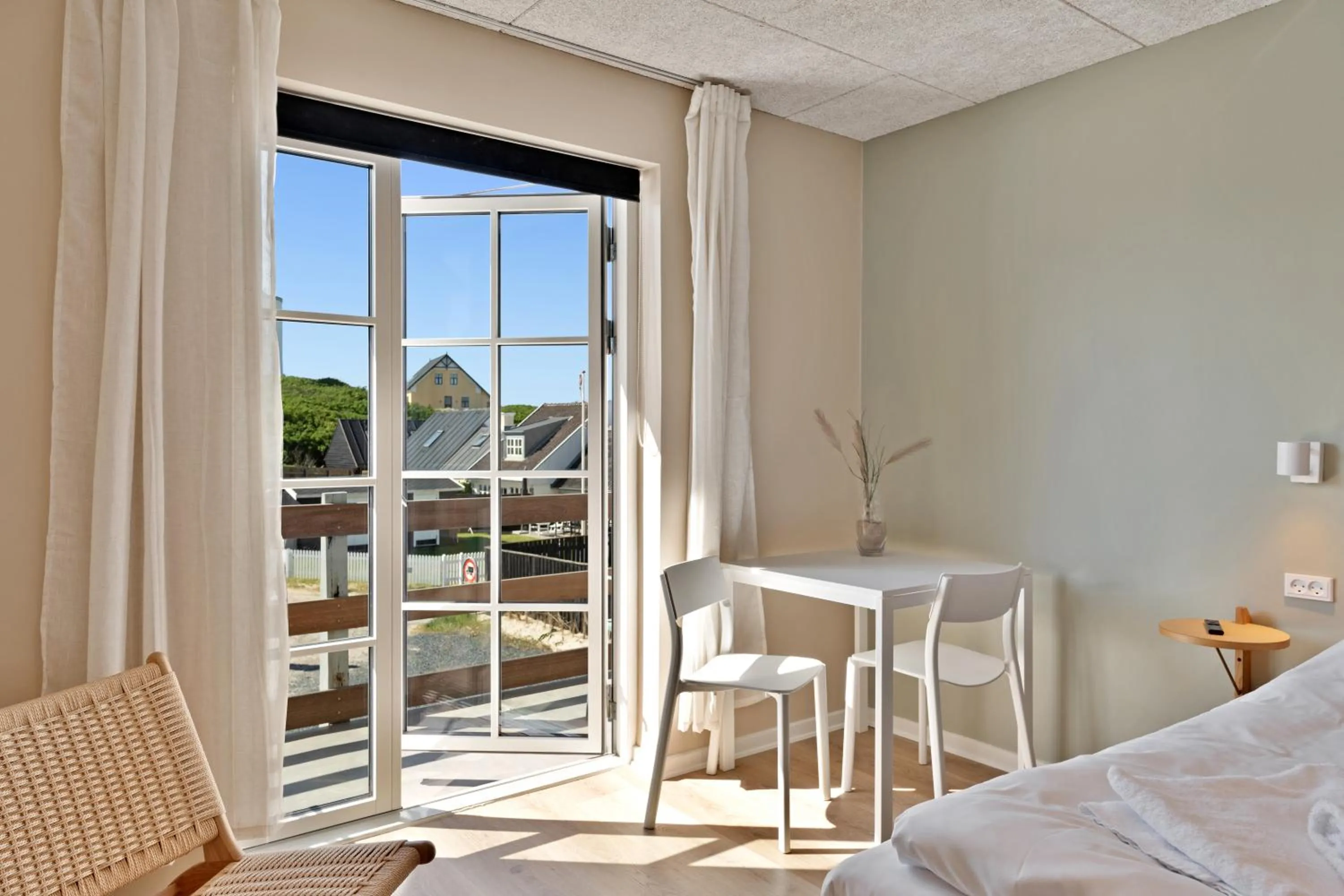 Bedroom, Bed in Hotel Klitbakken