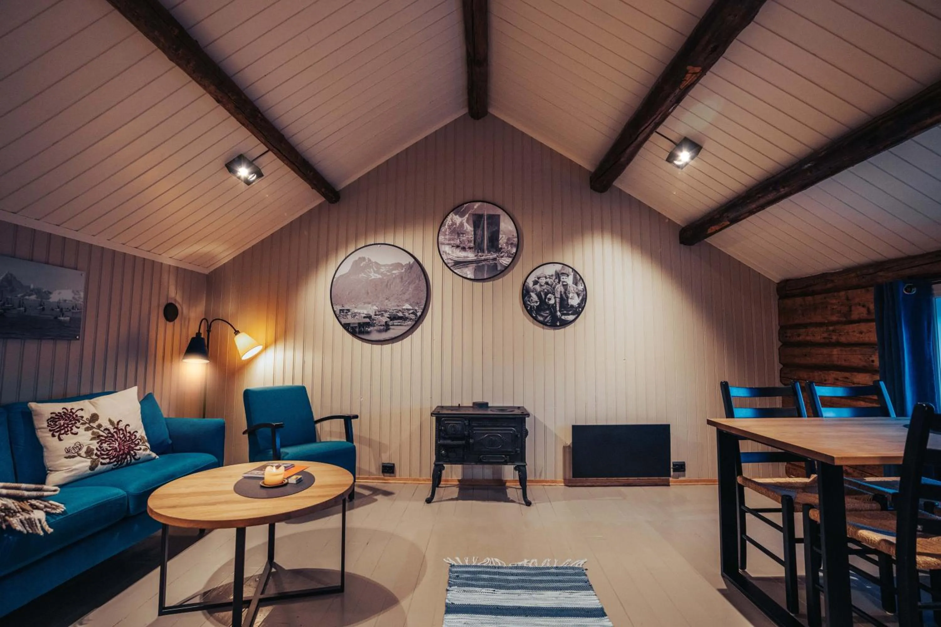 Living room in Svinøya Rorbuer