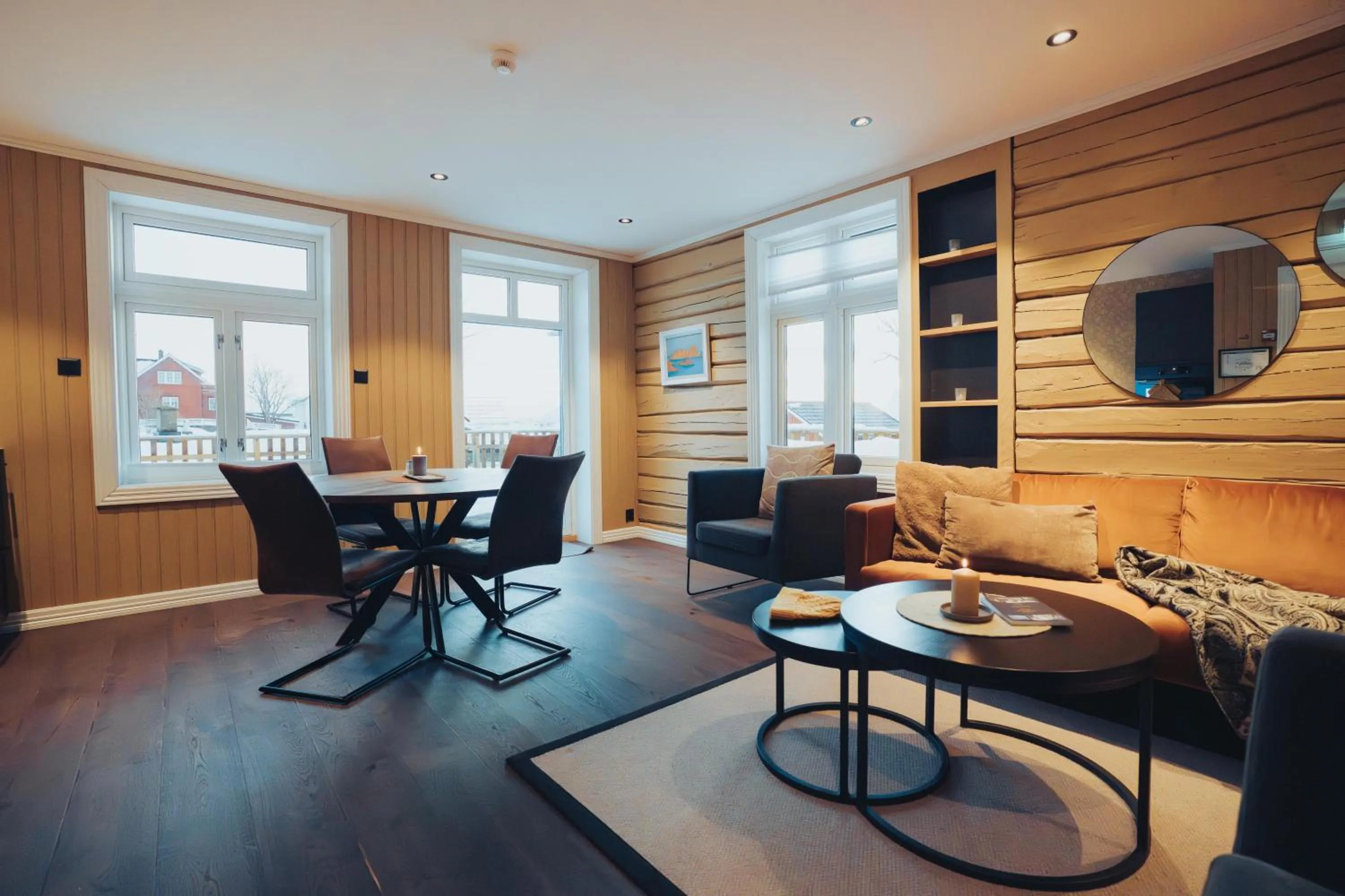 Living room in Svinøya Rorbuer