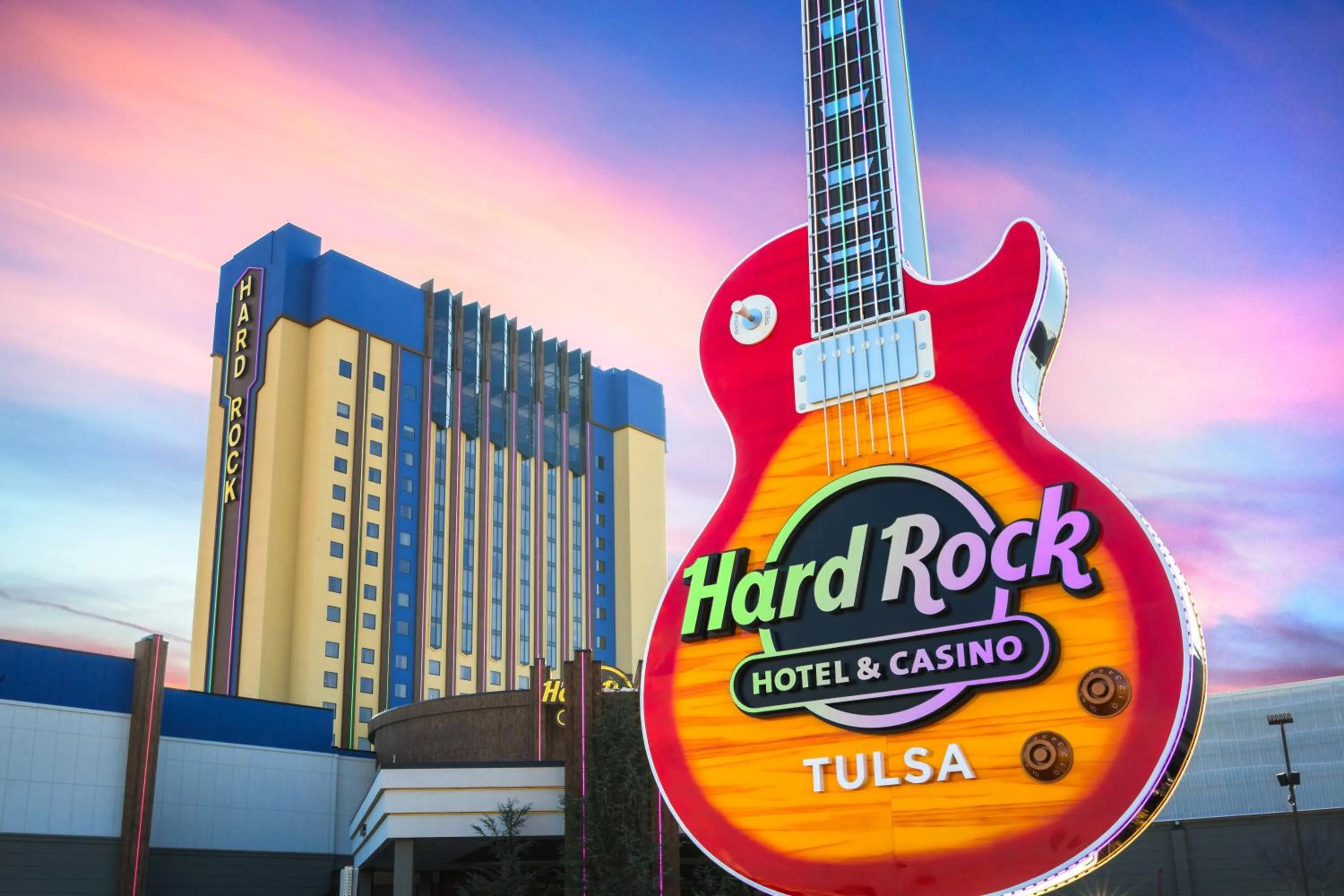 Property building in Hard Rock Hotel & Casino Tulsa