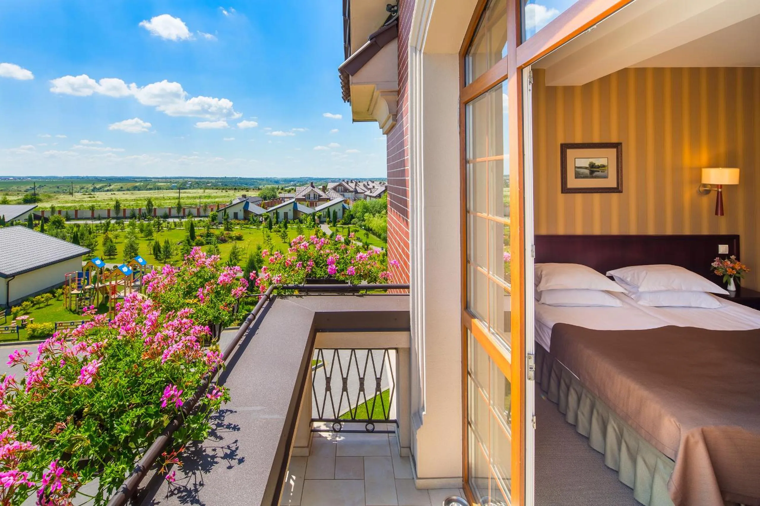 Balcony/Terrace, Bed in Panska Gora
