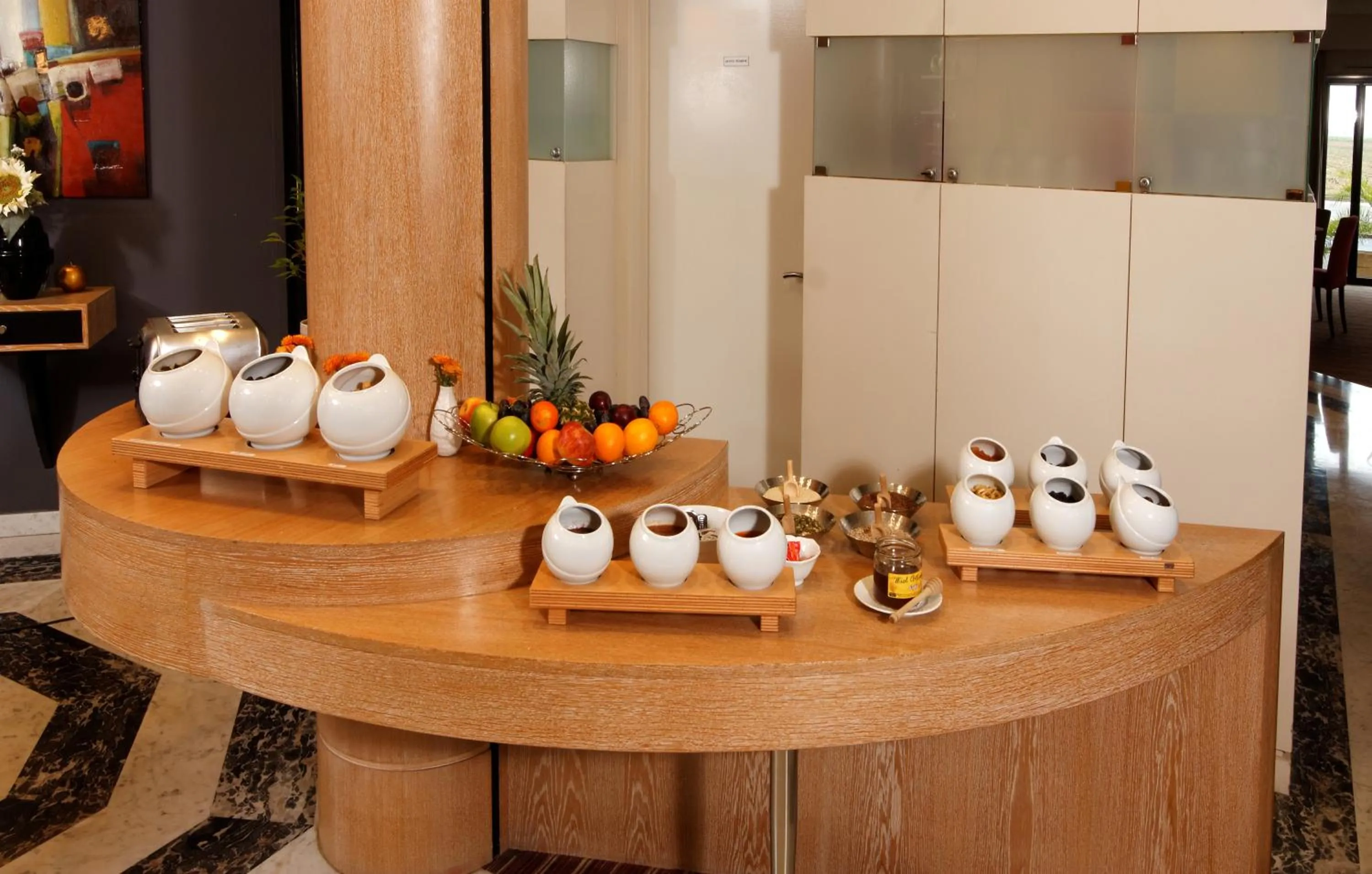 Buffet breakfast in Hotel Restaurant Crystal