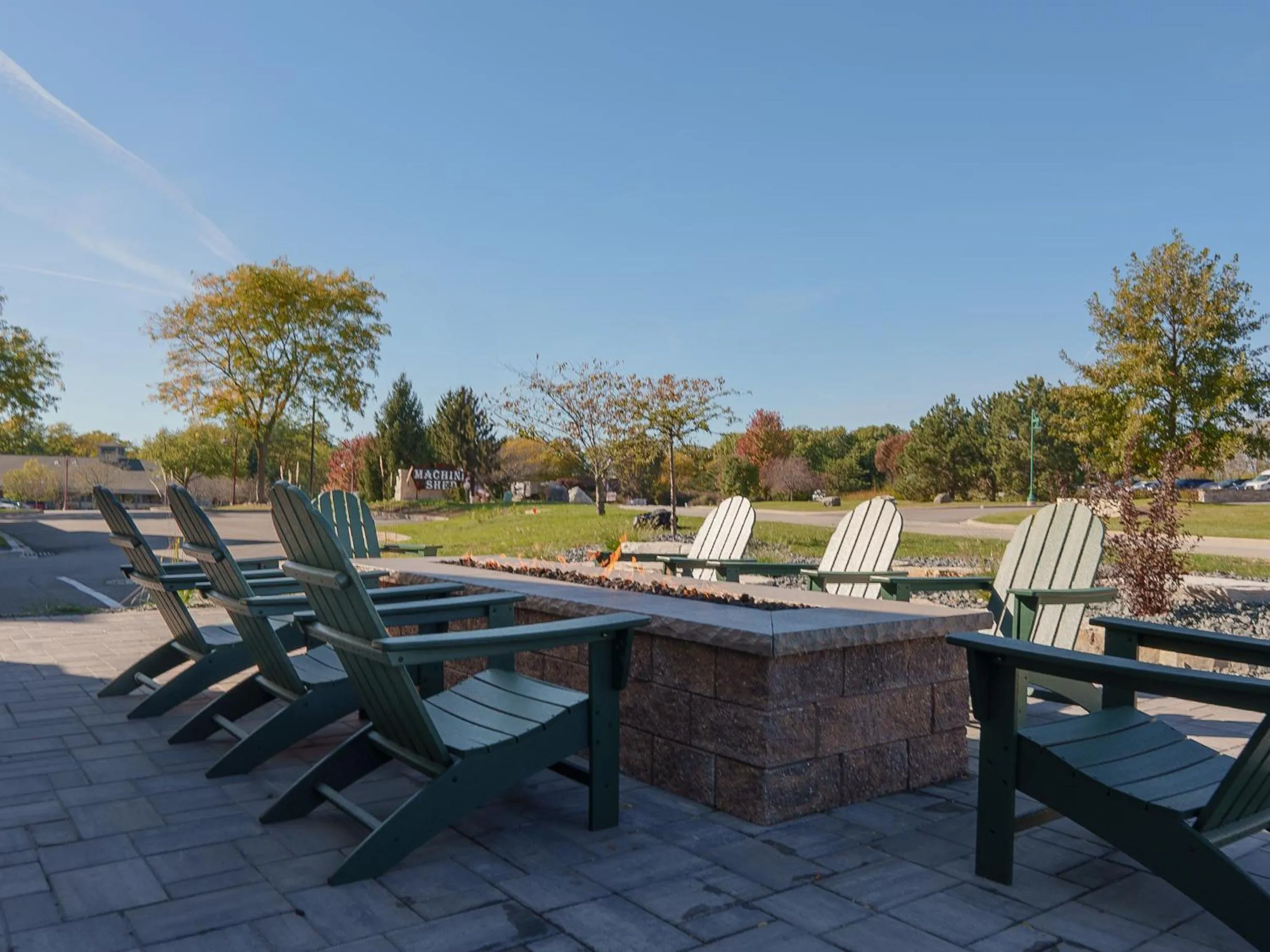 fireplace in Wildwood Lodge