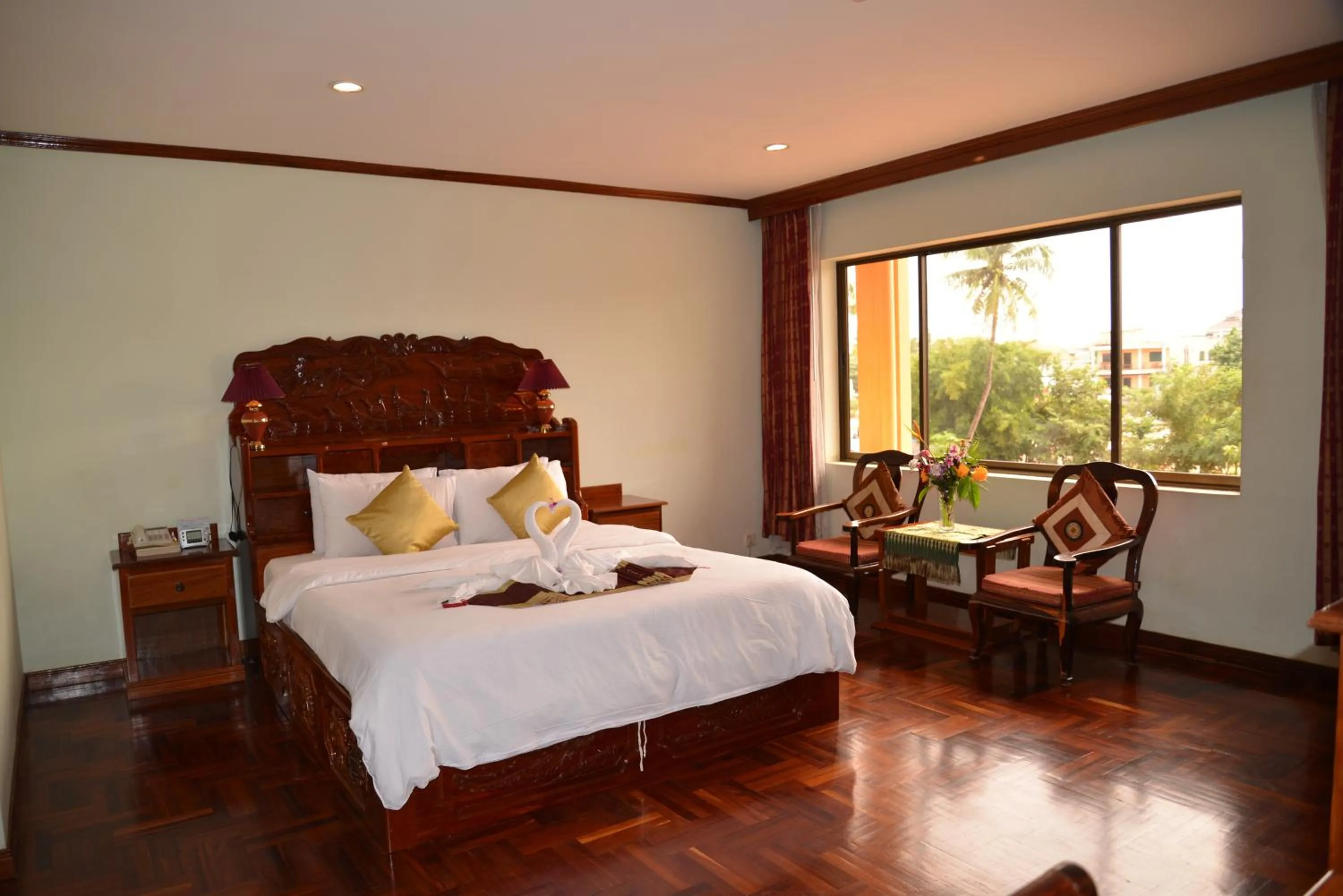 Bedroom, Bed in Angkor Hotel