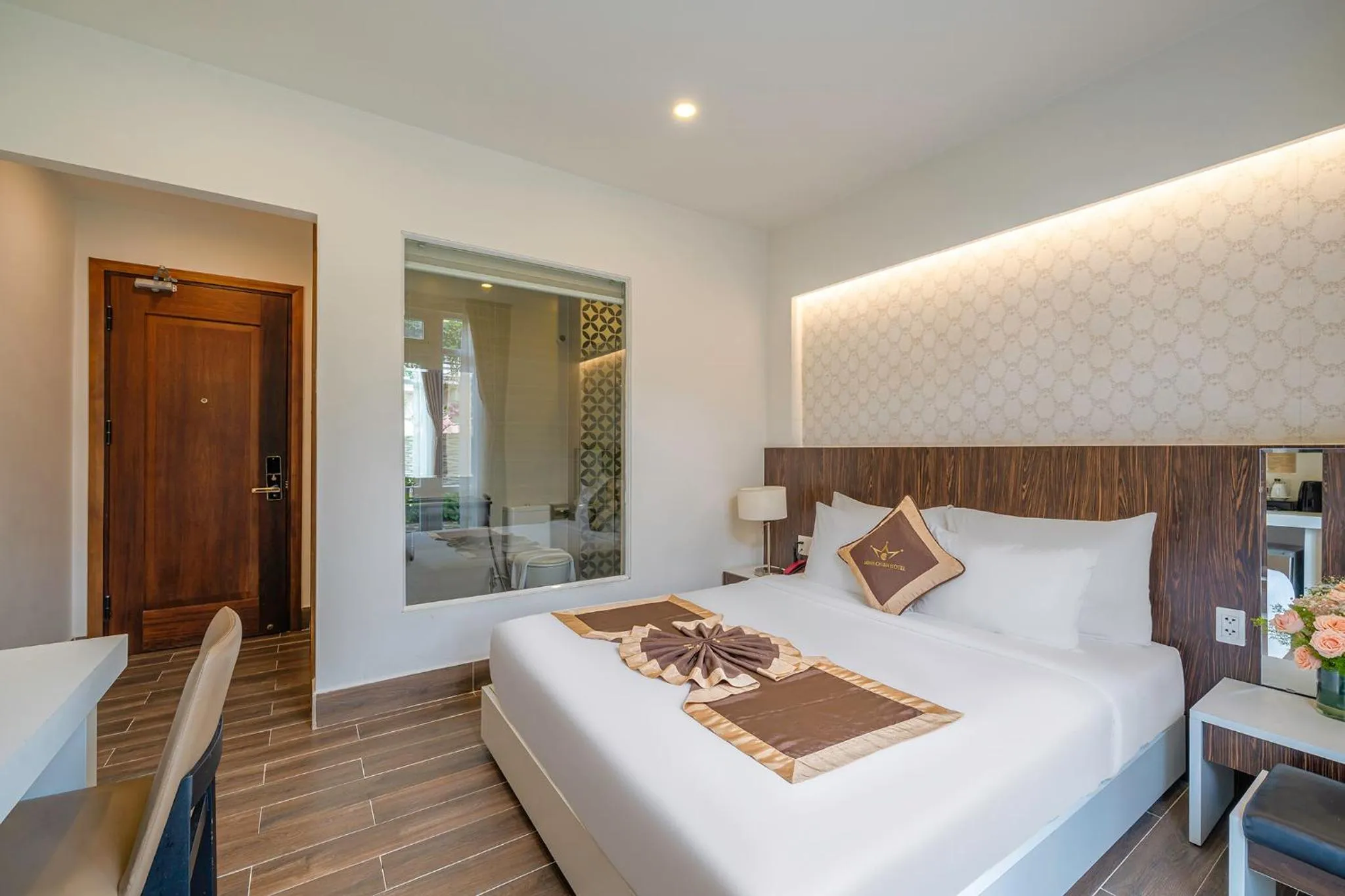 Bed in Minh Chien Hotel