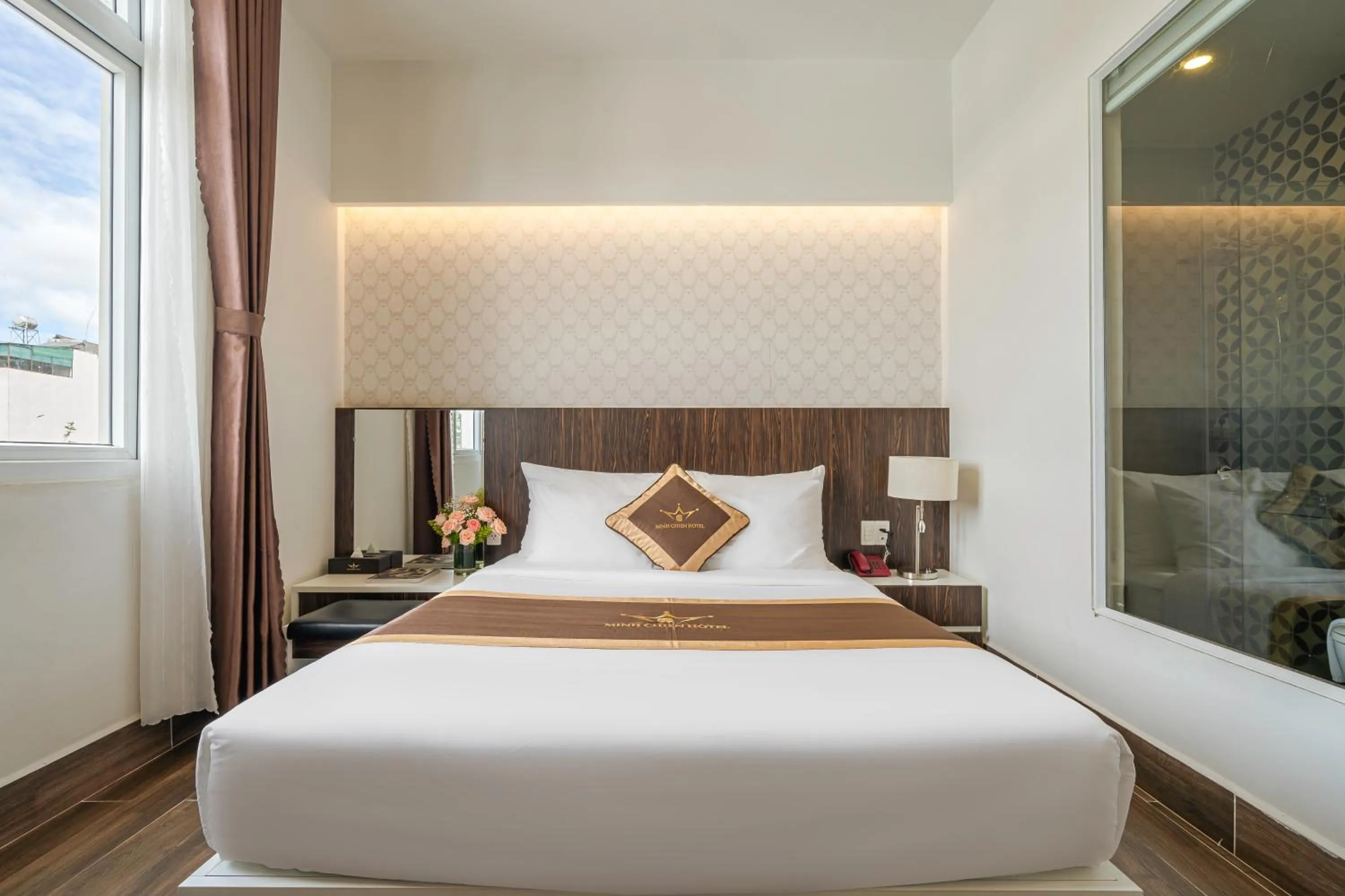 Bed in Minh Chien Hotel