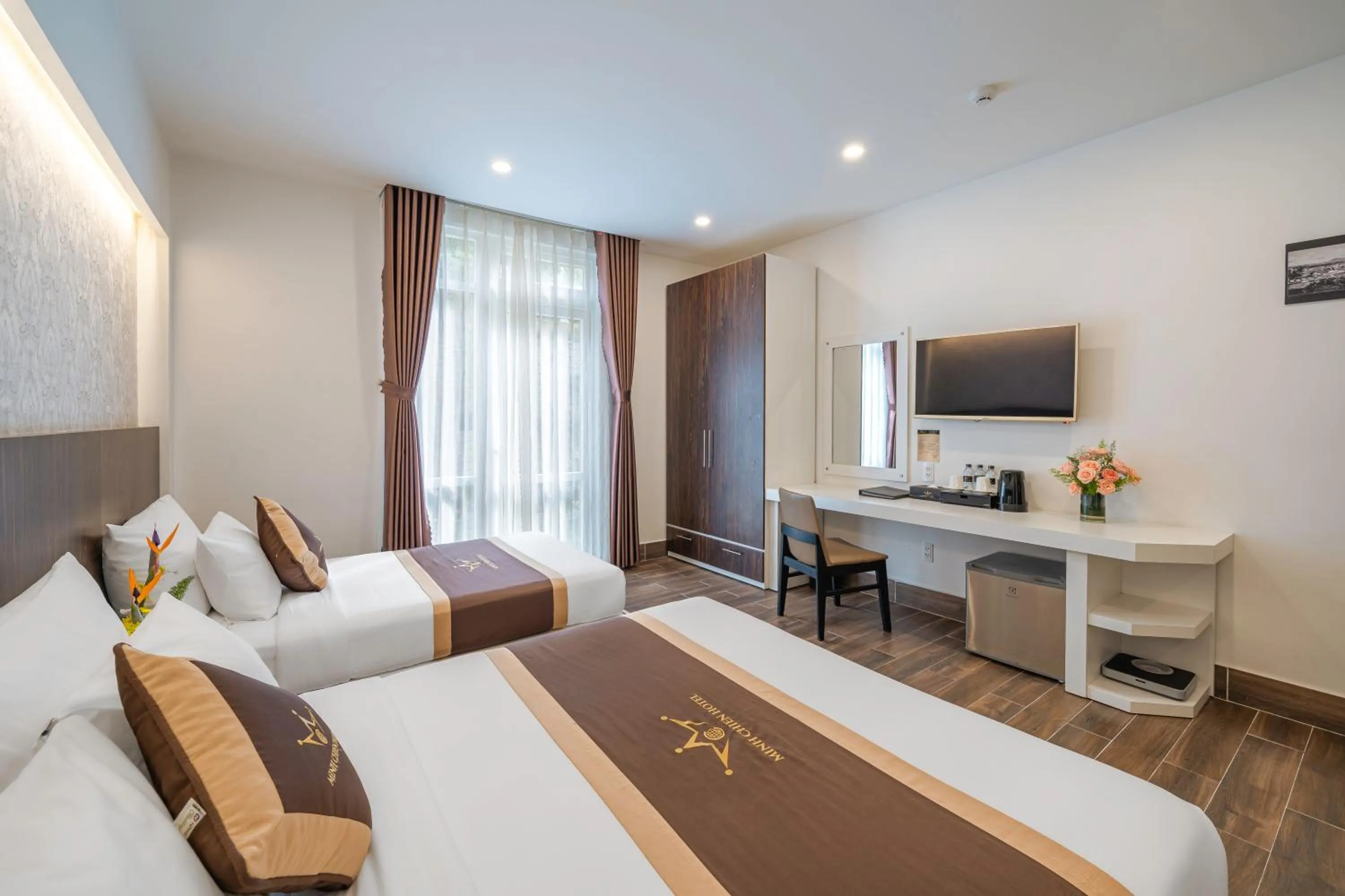 Bedroom, Bed in Minh Chien Hotel