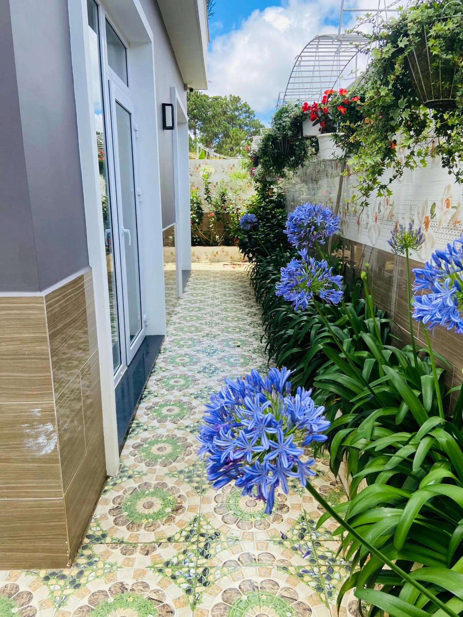 Garden view in Minh Chien Hotel