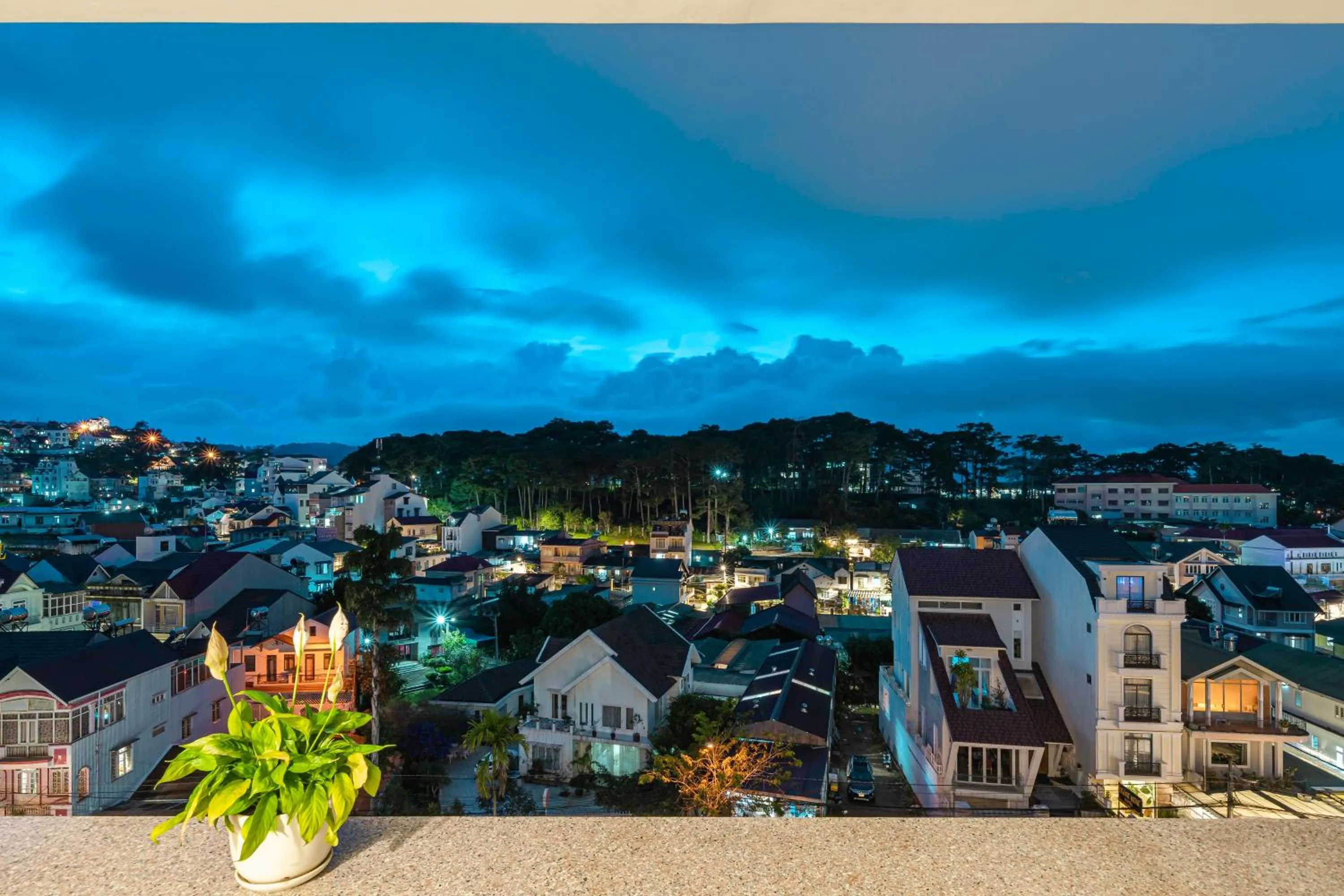 Mountain view in Minh Chien Hotel