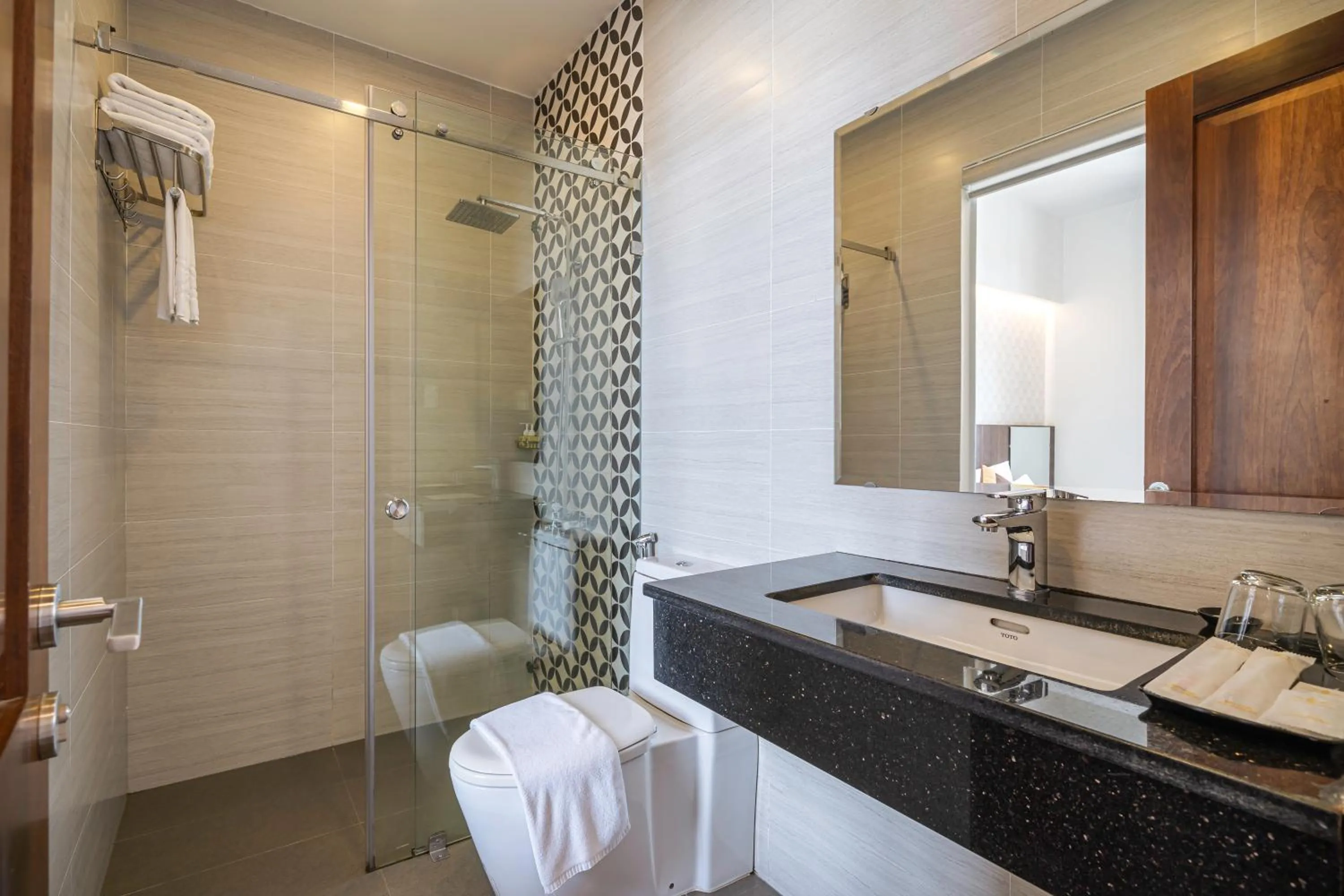 Shower in Minh Chien Hotel