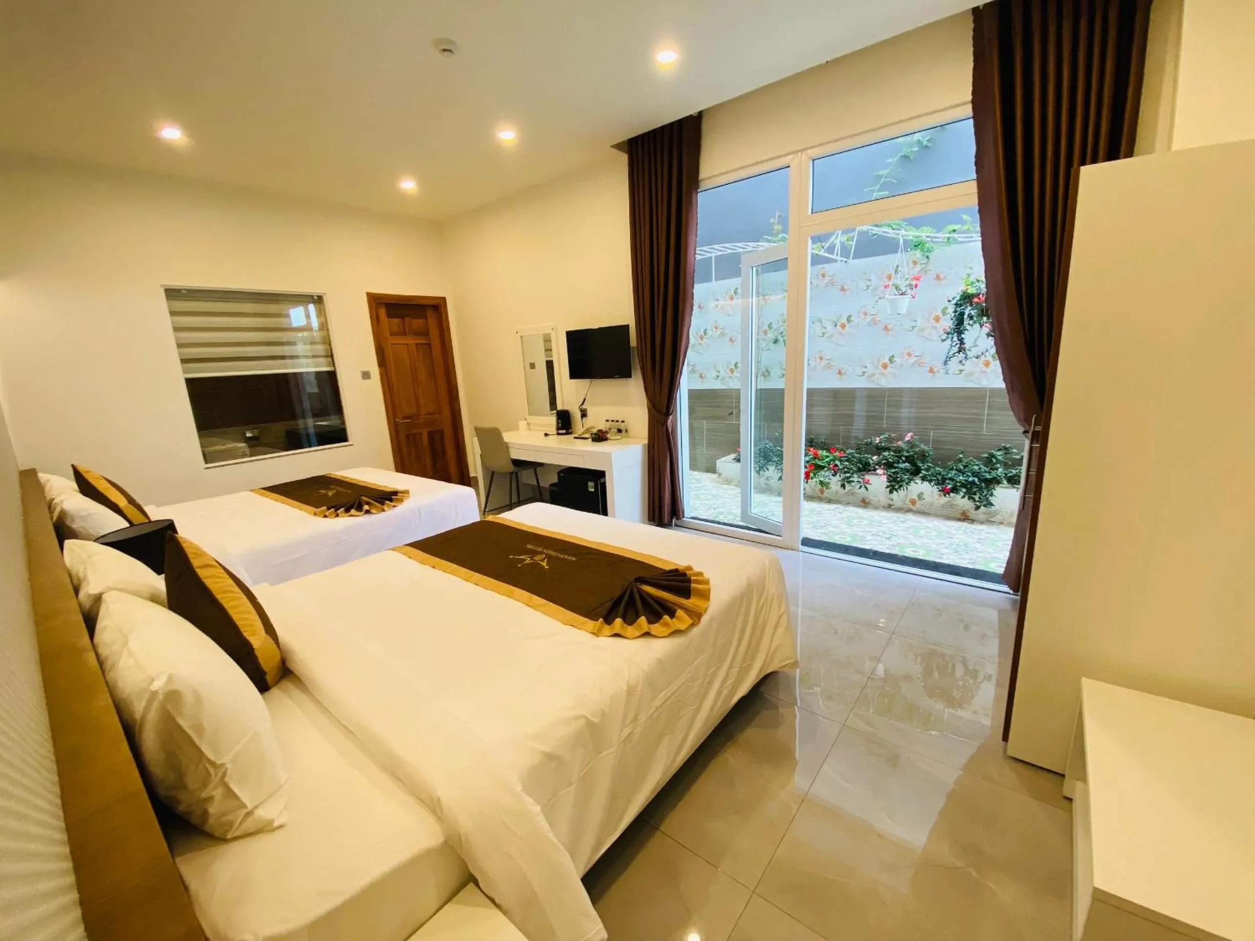 Bed in Minh Chien Hotel