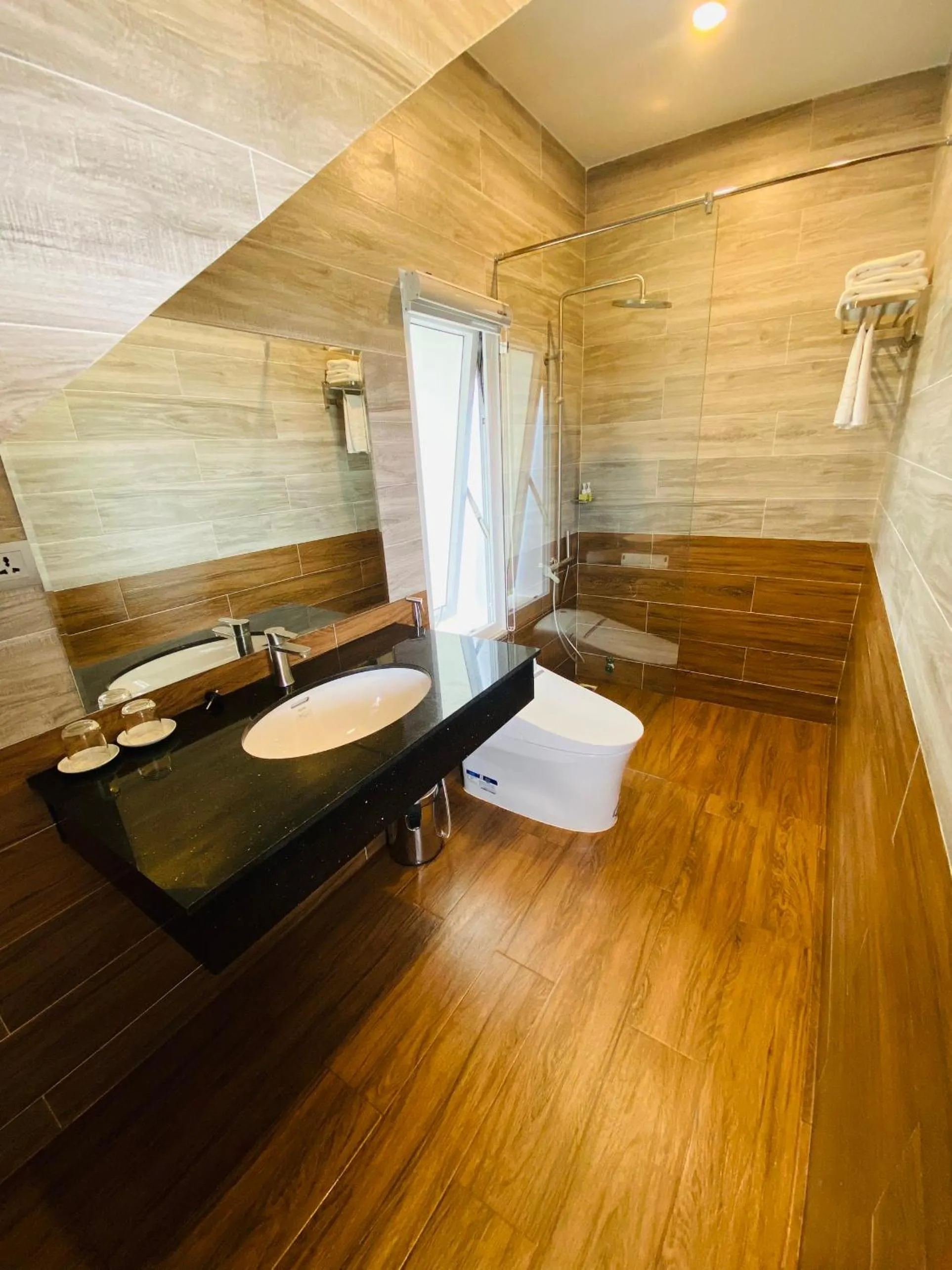 Bathroom in Minh Chien Hotel