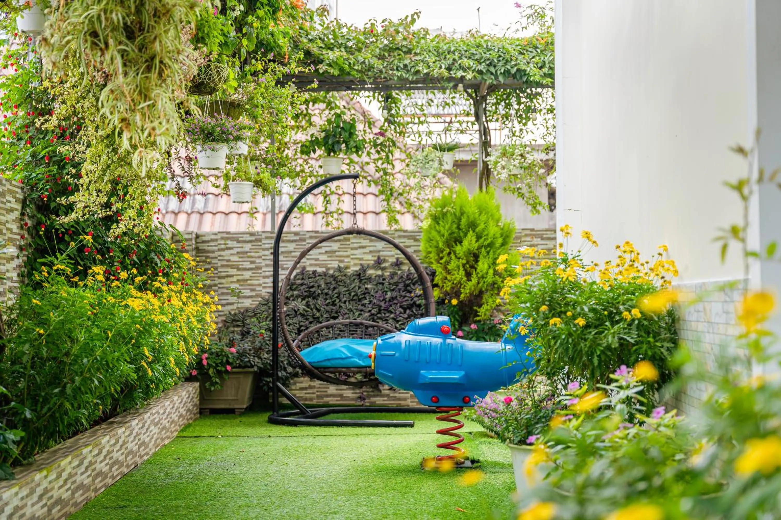 Garden in Minh Chien Hotel