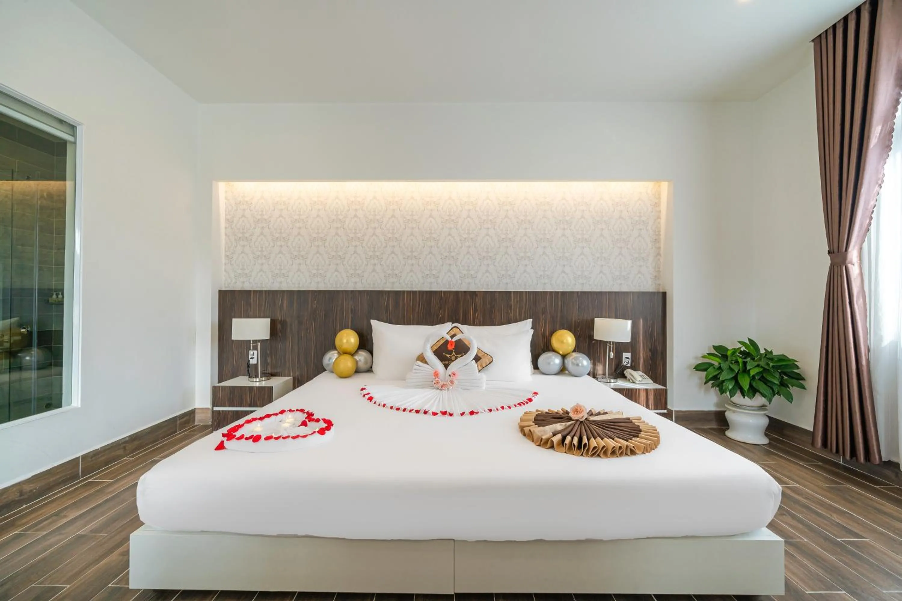 Bed in Minh Chien Hotel