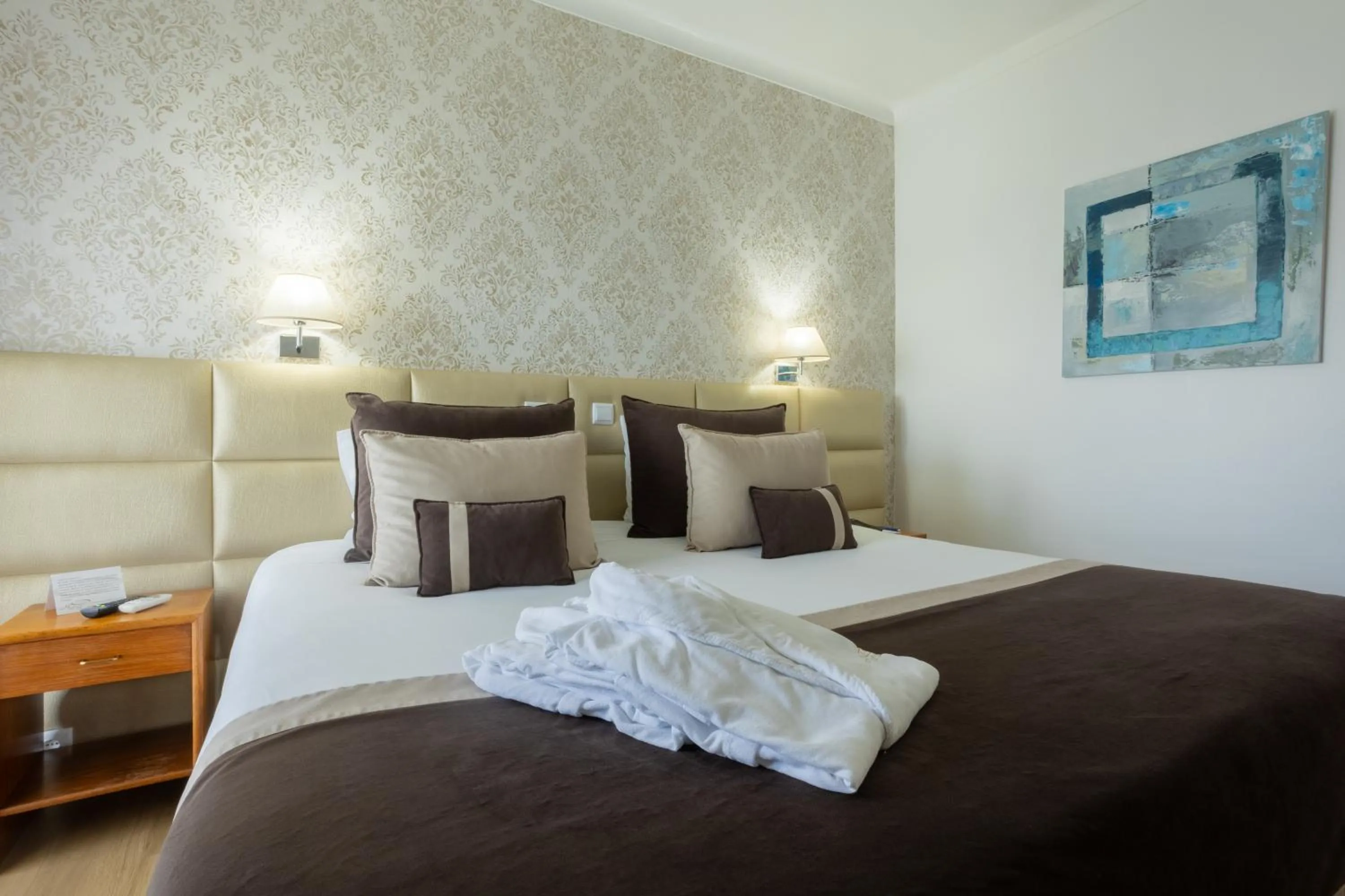 Bed in Hotel Sao Jorge Garden