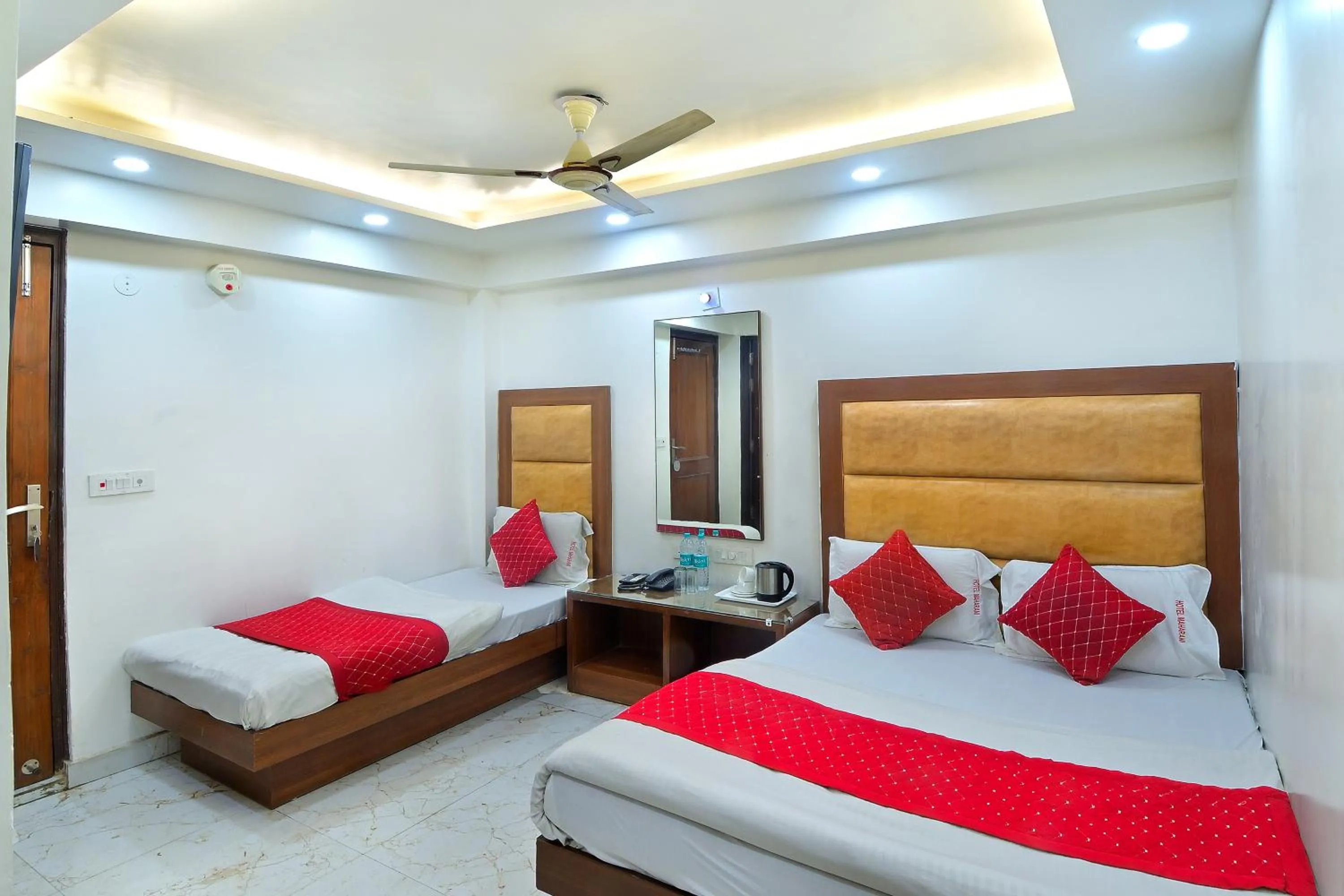 Bed in Hotel Maharani -New Delhi Railway Station - Paharganj