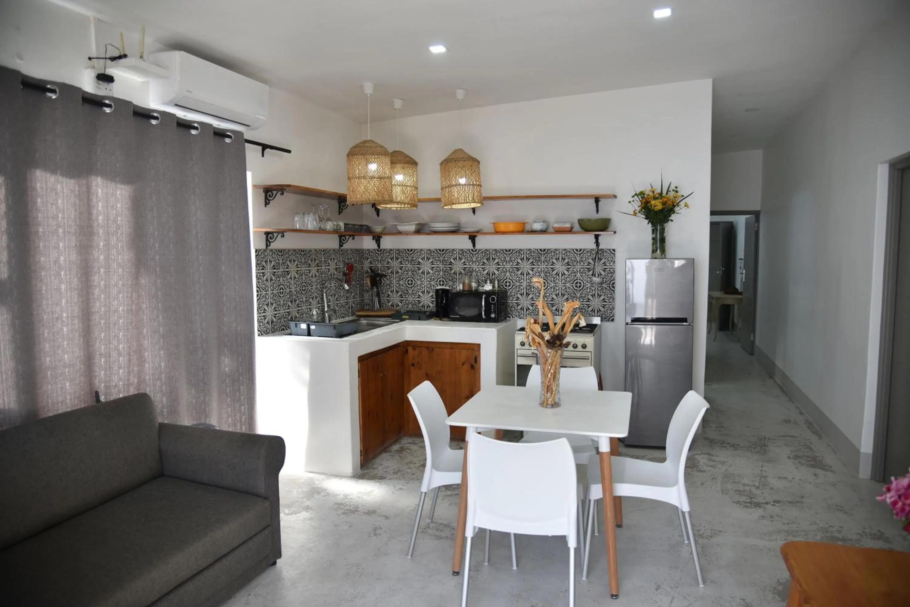 Kitchen or kitchenette in Karoo Retreat- Self Catering Villas and Guest House