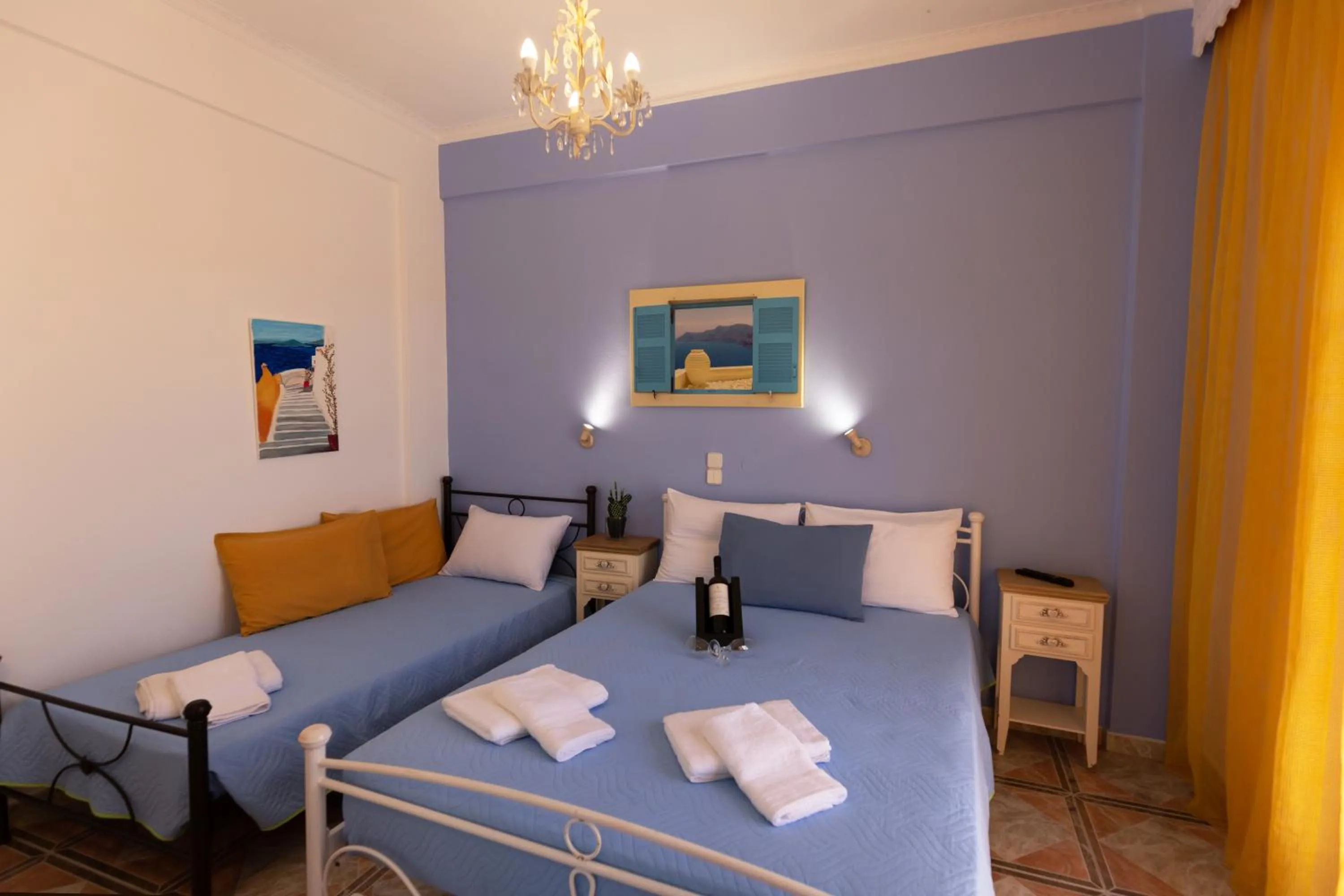 Bed in Villa Michalis