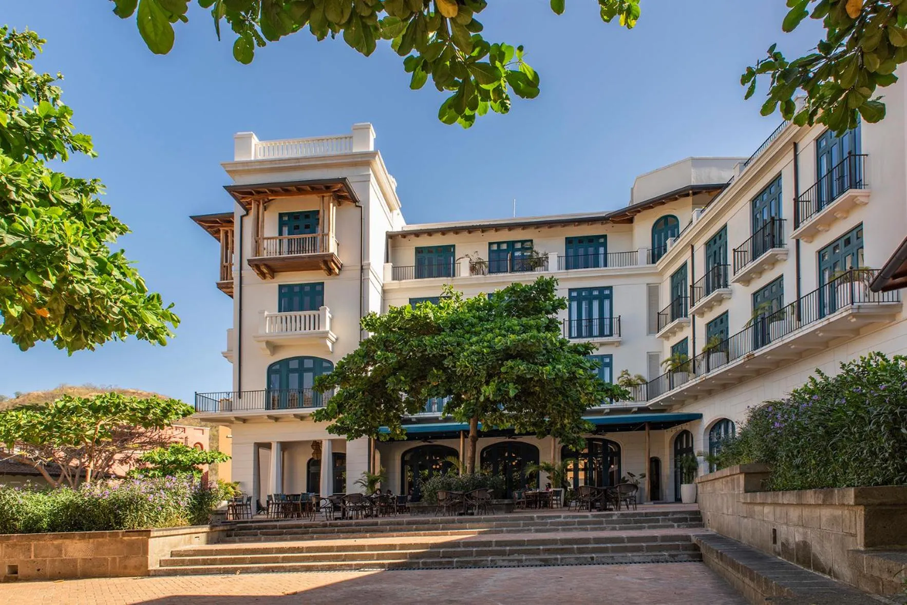 Facade/entrance in Santarena Hotel at Las Catalinas
