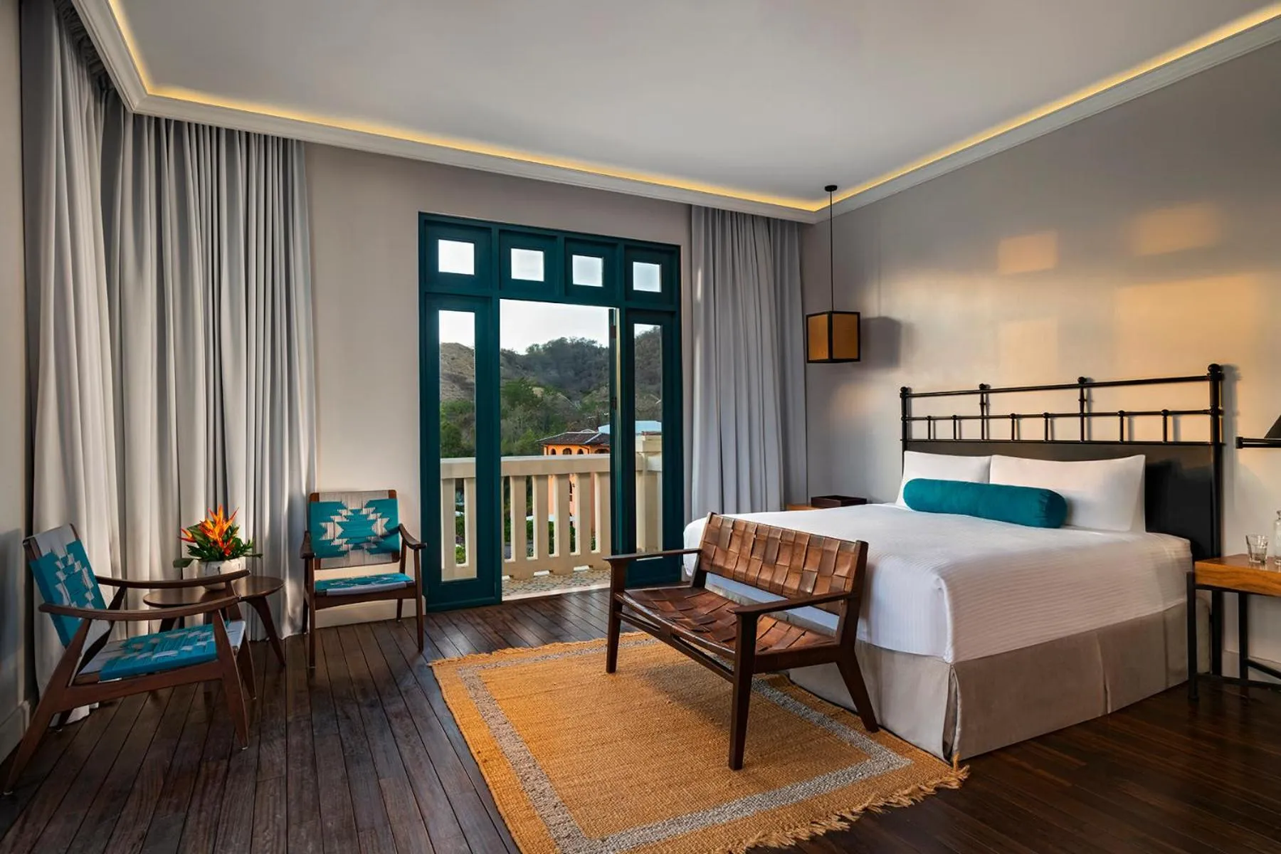 Bed in Santarena Hotel at Las Catalinas