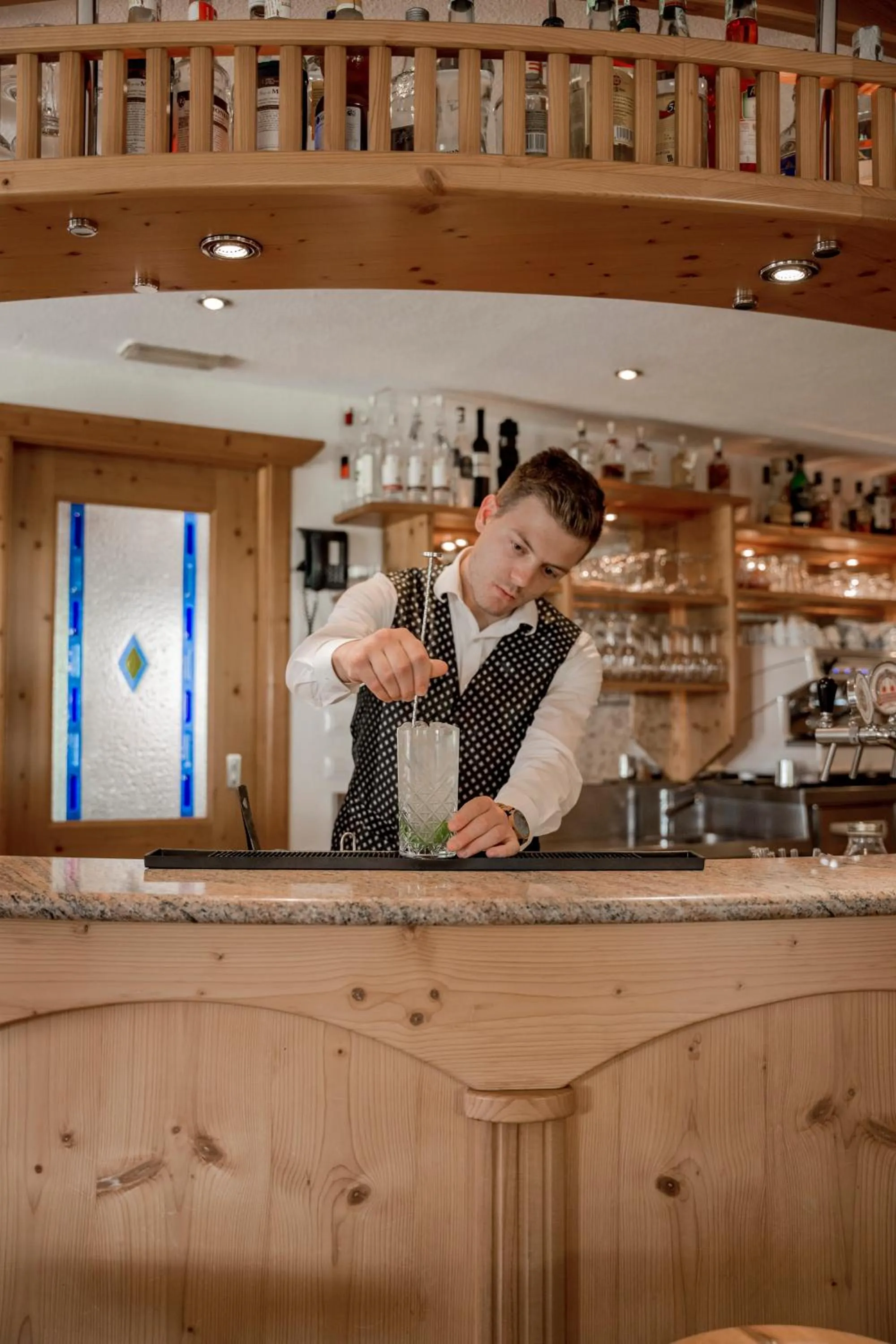 Lounge or bar in Dolomites Nature Hotel Vigilerhof