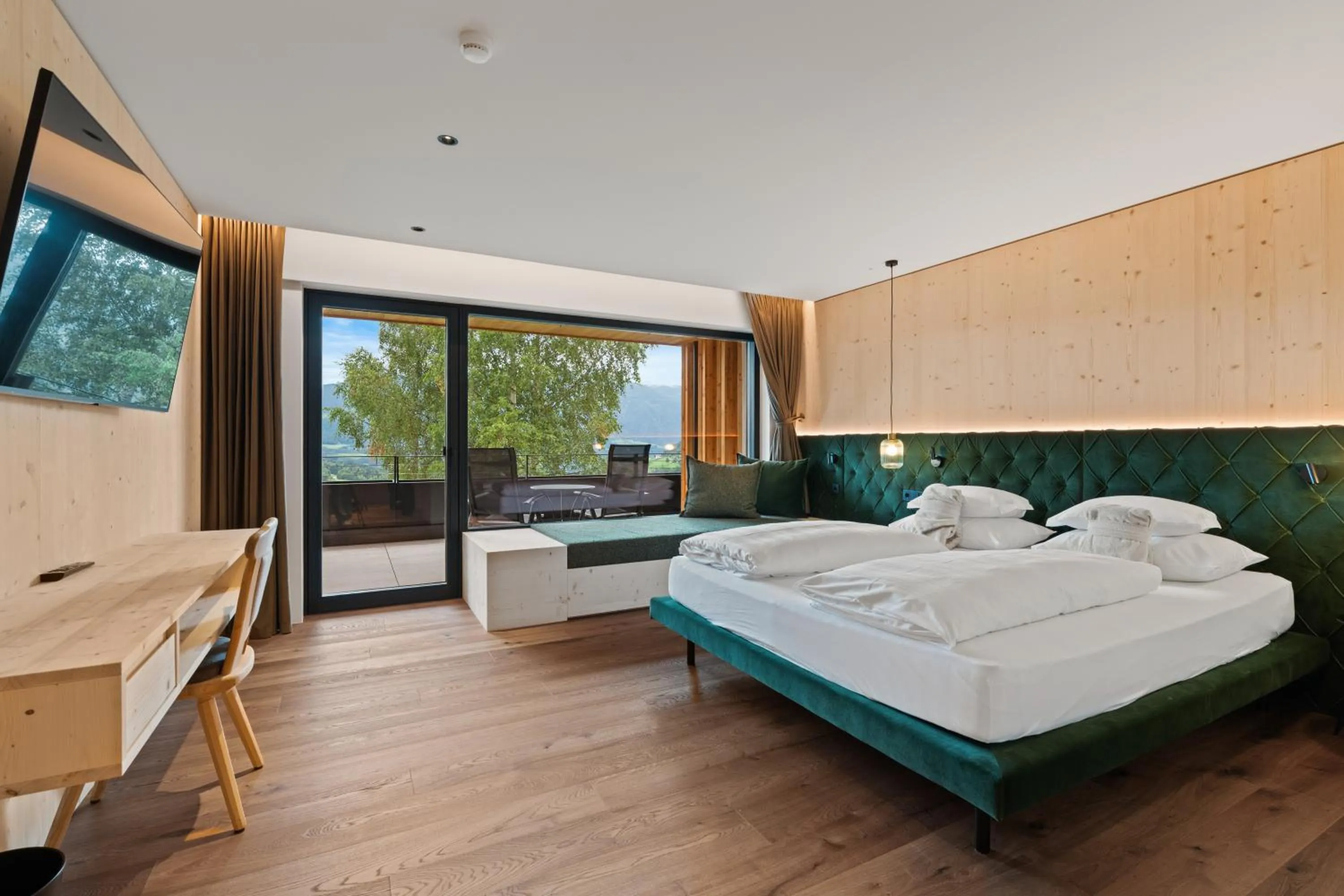 Photo of the whole room, Bed in Dolomites Nature Hotel Vigilerhof