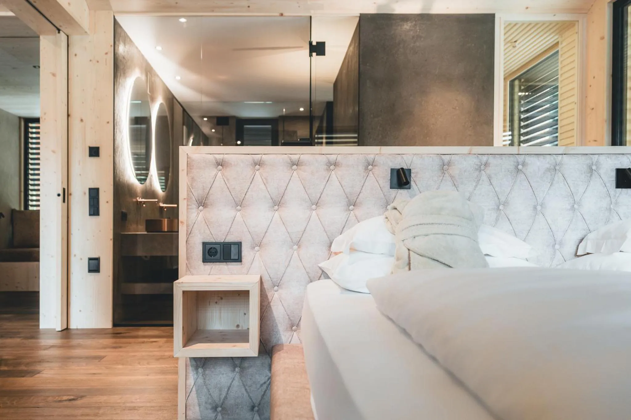 Photo of the whole room, Bed in Dolomites Nature Hotel Vigilerhof