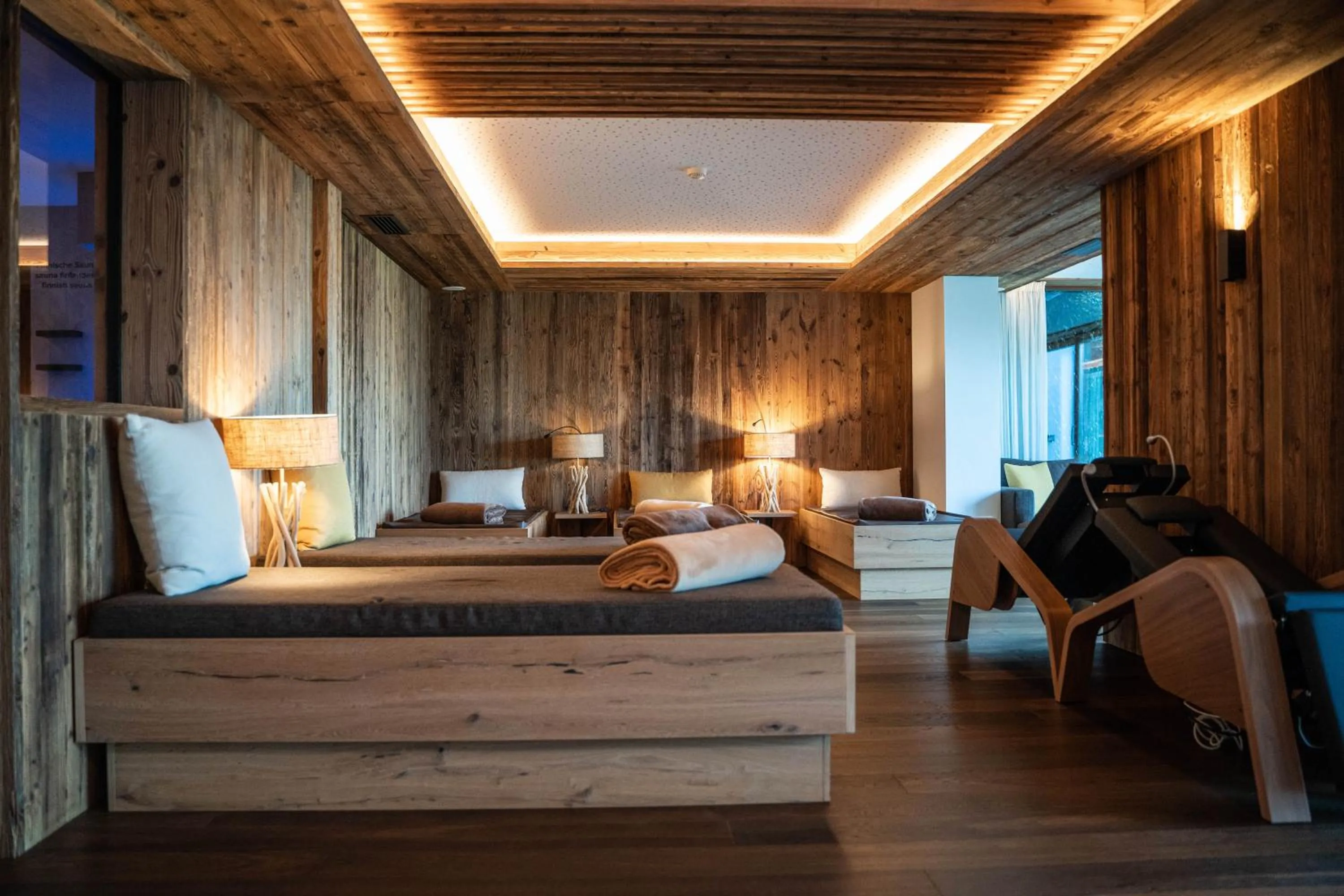 Sauna, Bed in Dolomites Nature Hotel Vigilerhof