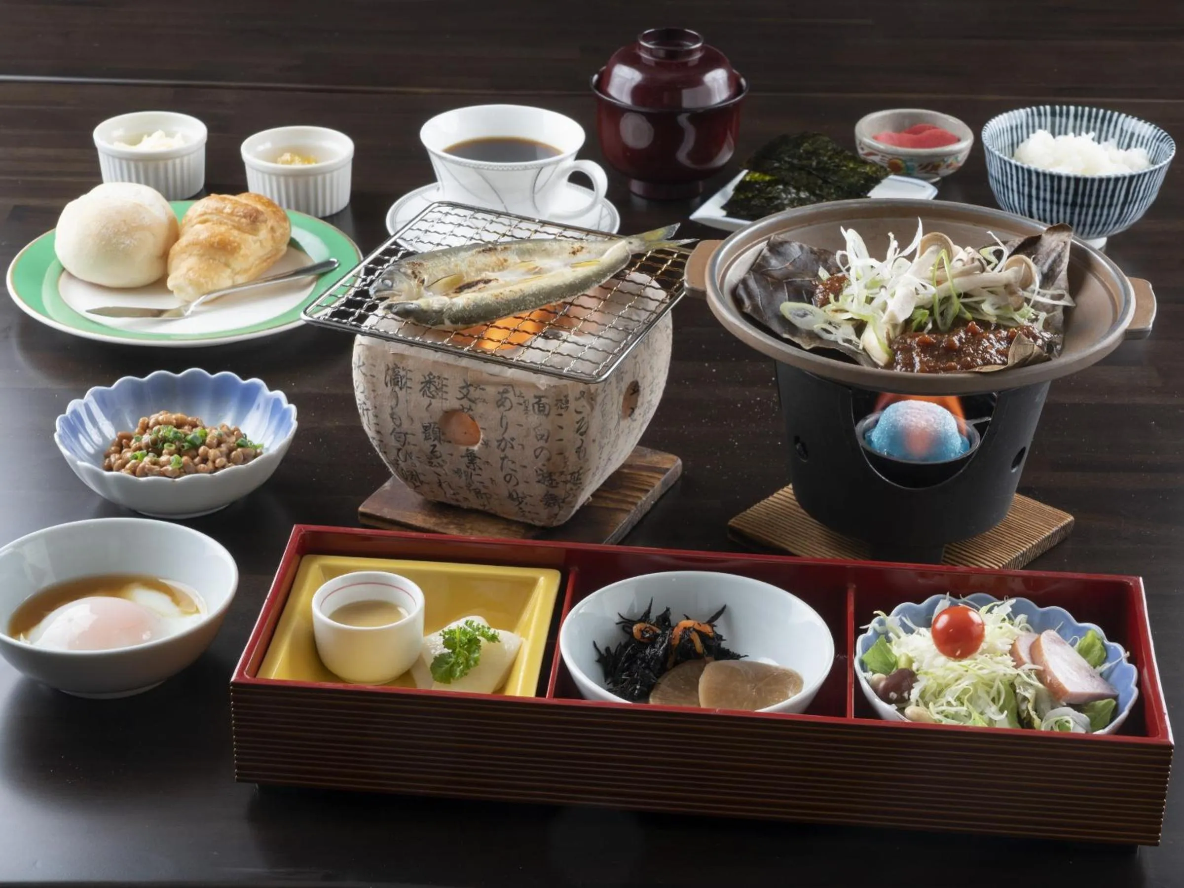 Asian breakfast in Hotel Sekisuien