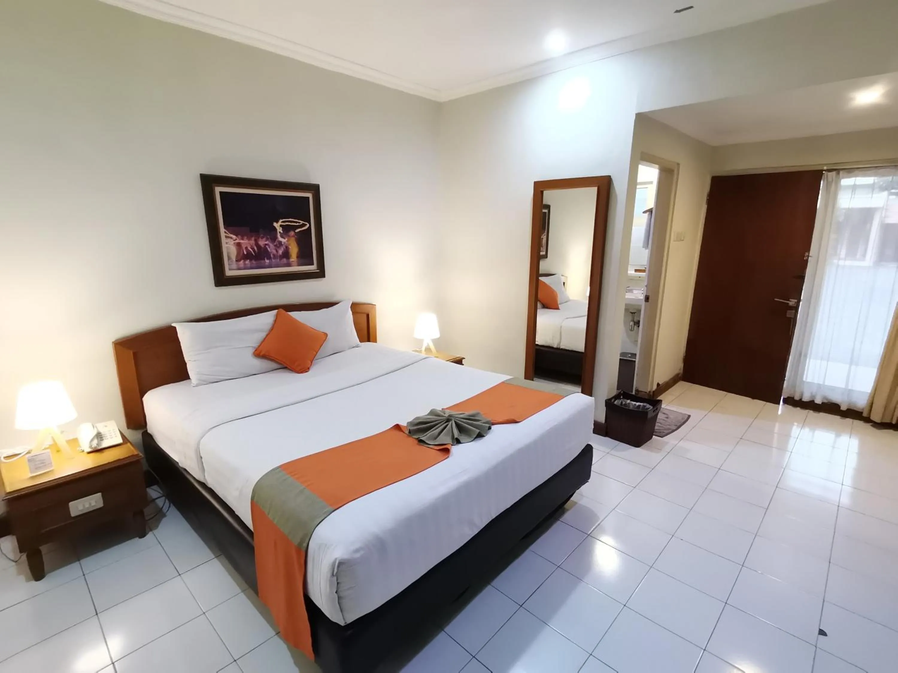 Bed in Hotel Catur Putra