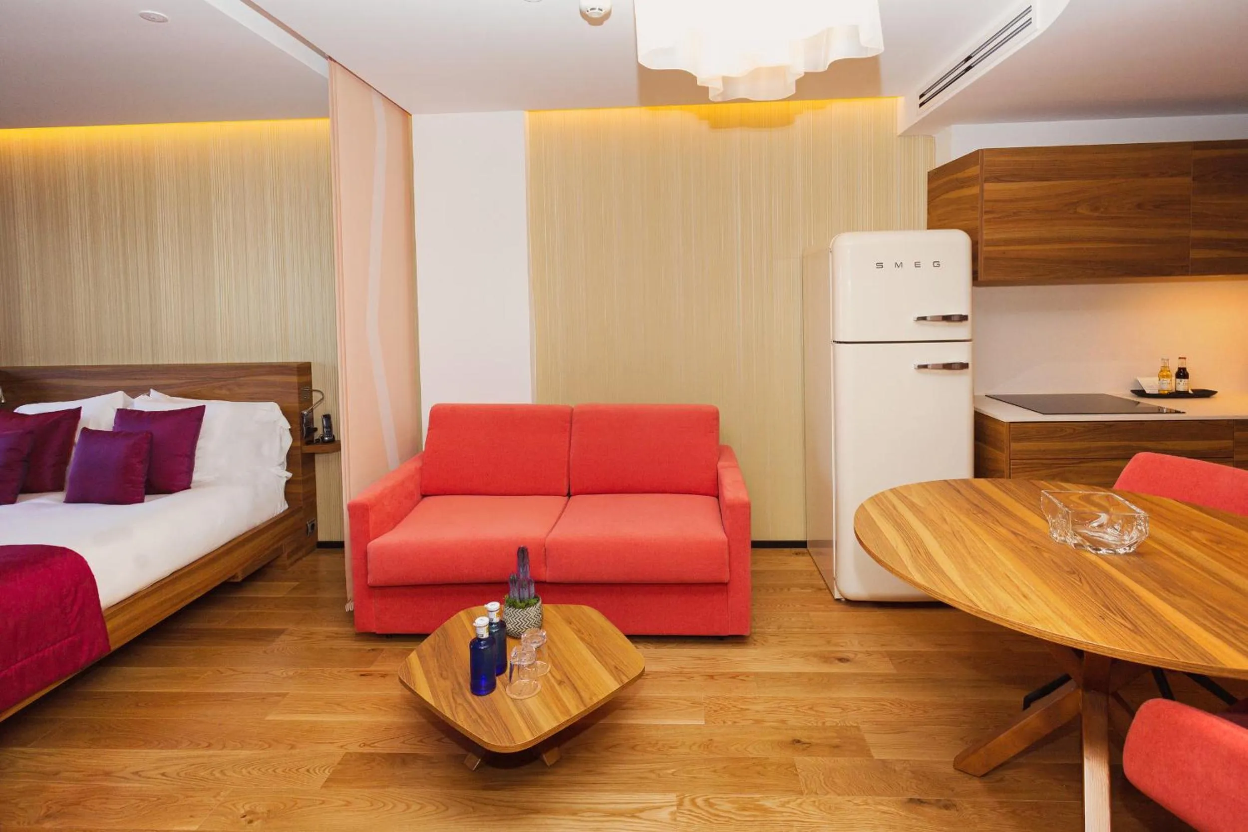 Living room, Bed in Bohemia Suites & Spa - Adults Only