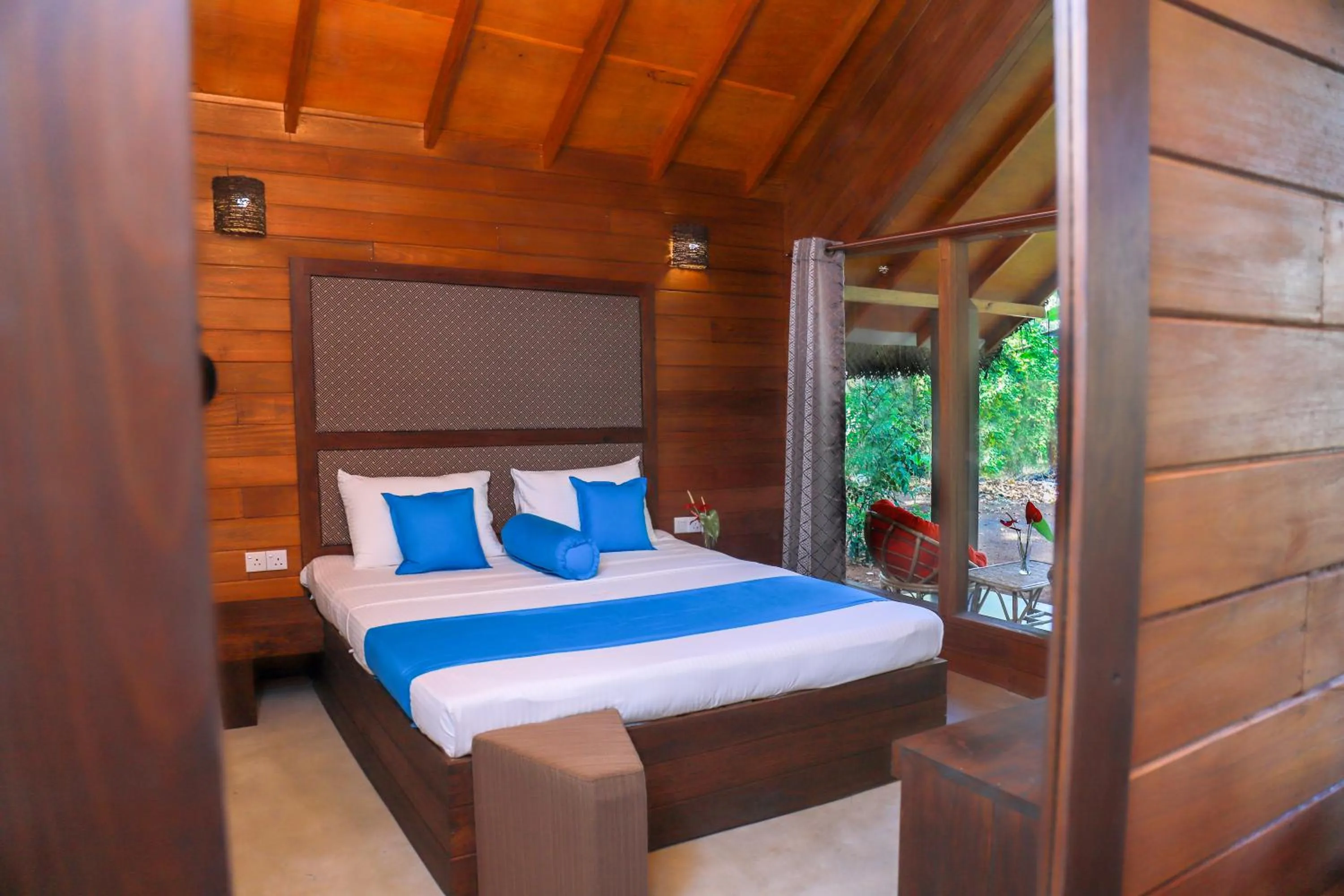 Bed in Palmyra Nature Resort Sigiriya