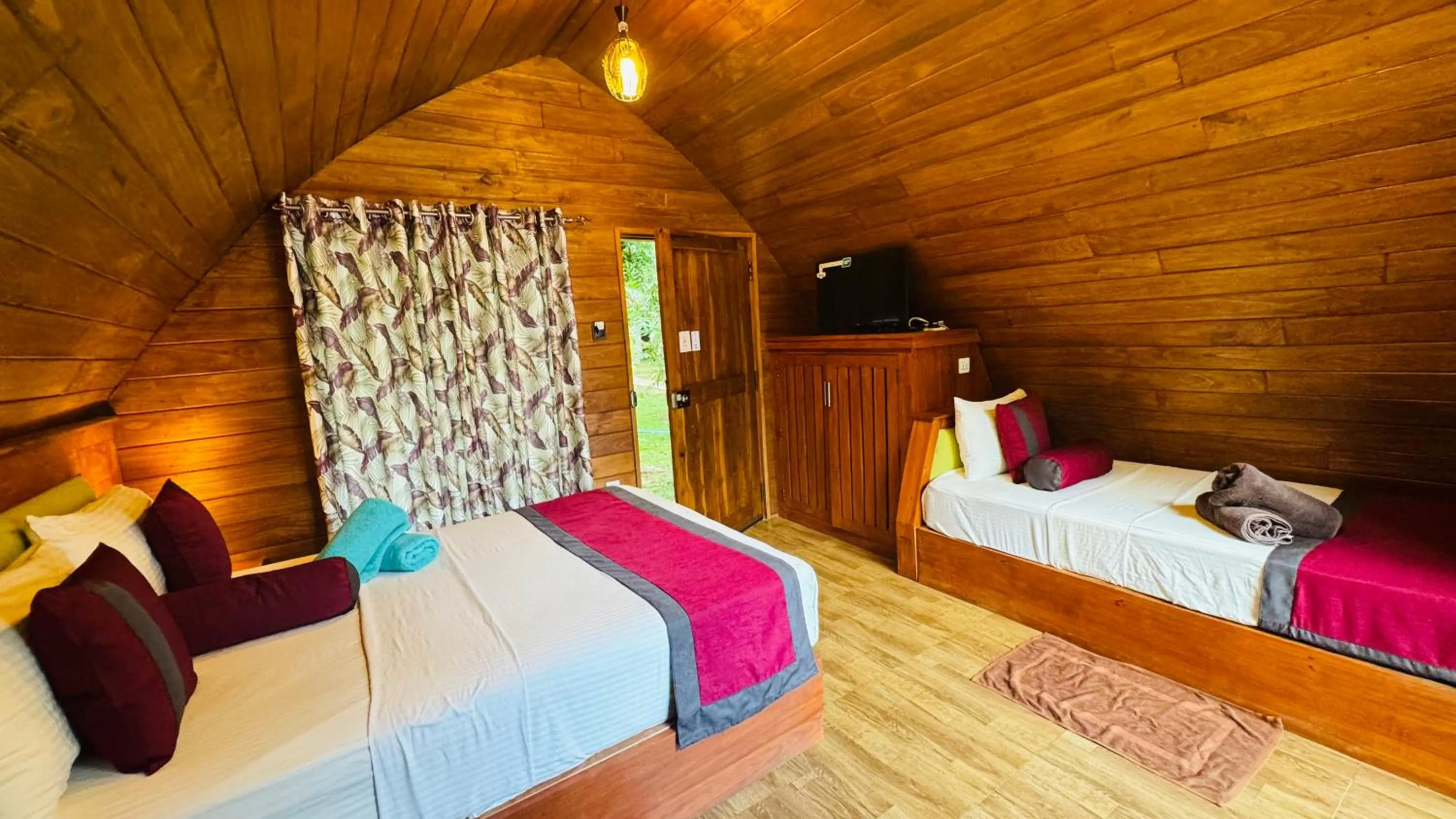 Bed in Palmyra Nature Resort Sigiriya