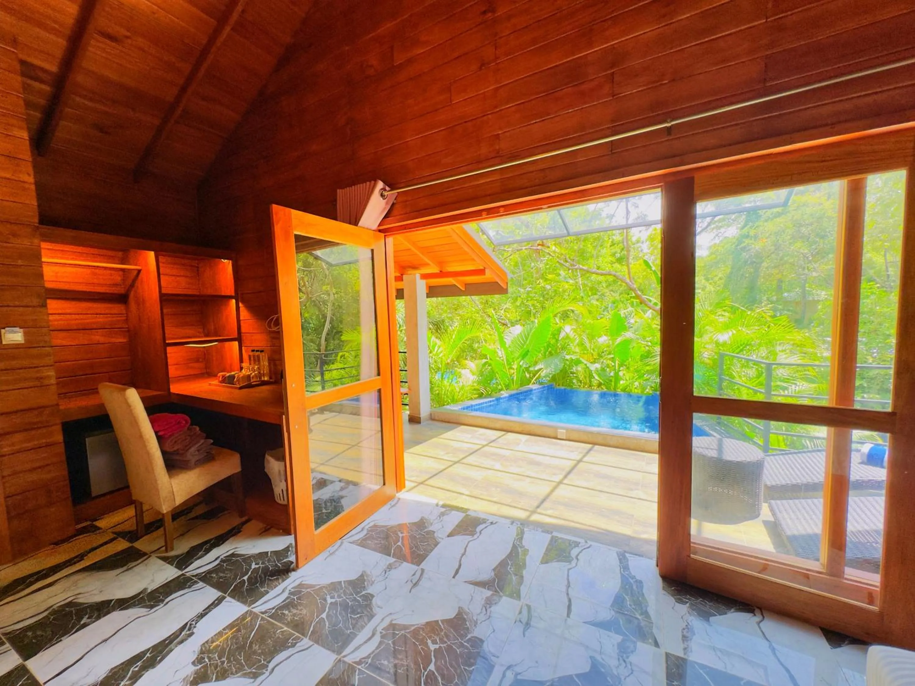 Patio in Palmyra Nature Resort Sigiriya