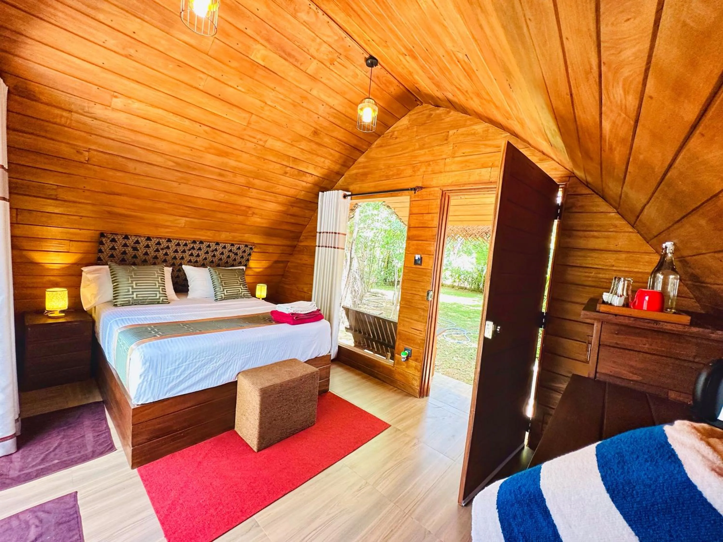 Bed in Palmyra Nature Resort Sigiriya