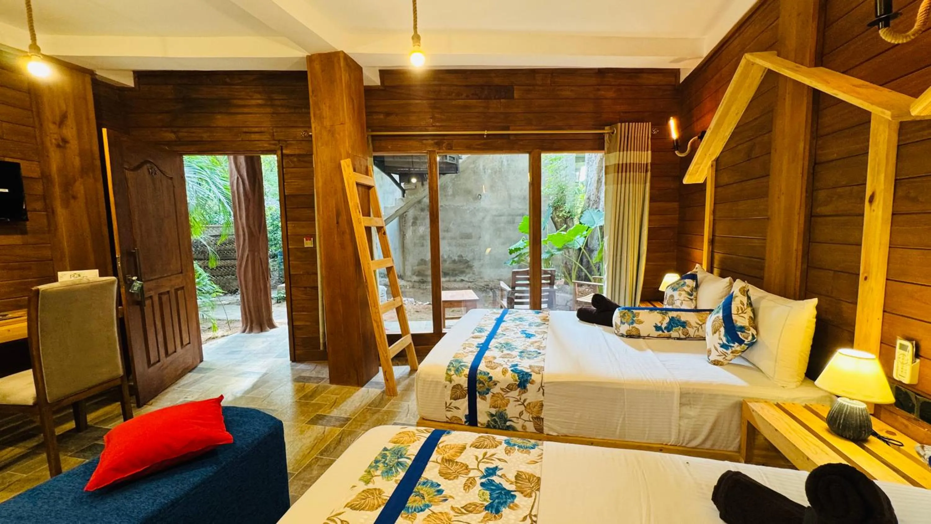 Living room in Palmyra Nature Resort Sigiriya