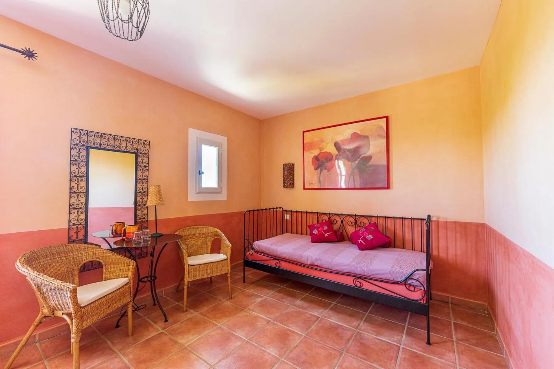 Bed in La Ferme du petit Ségriès Bed and Breakfast