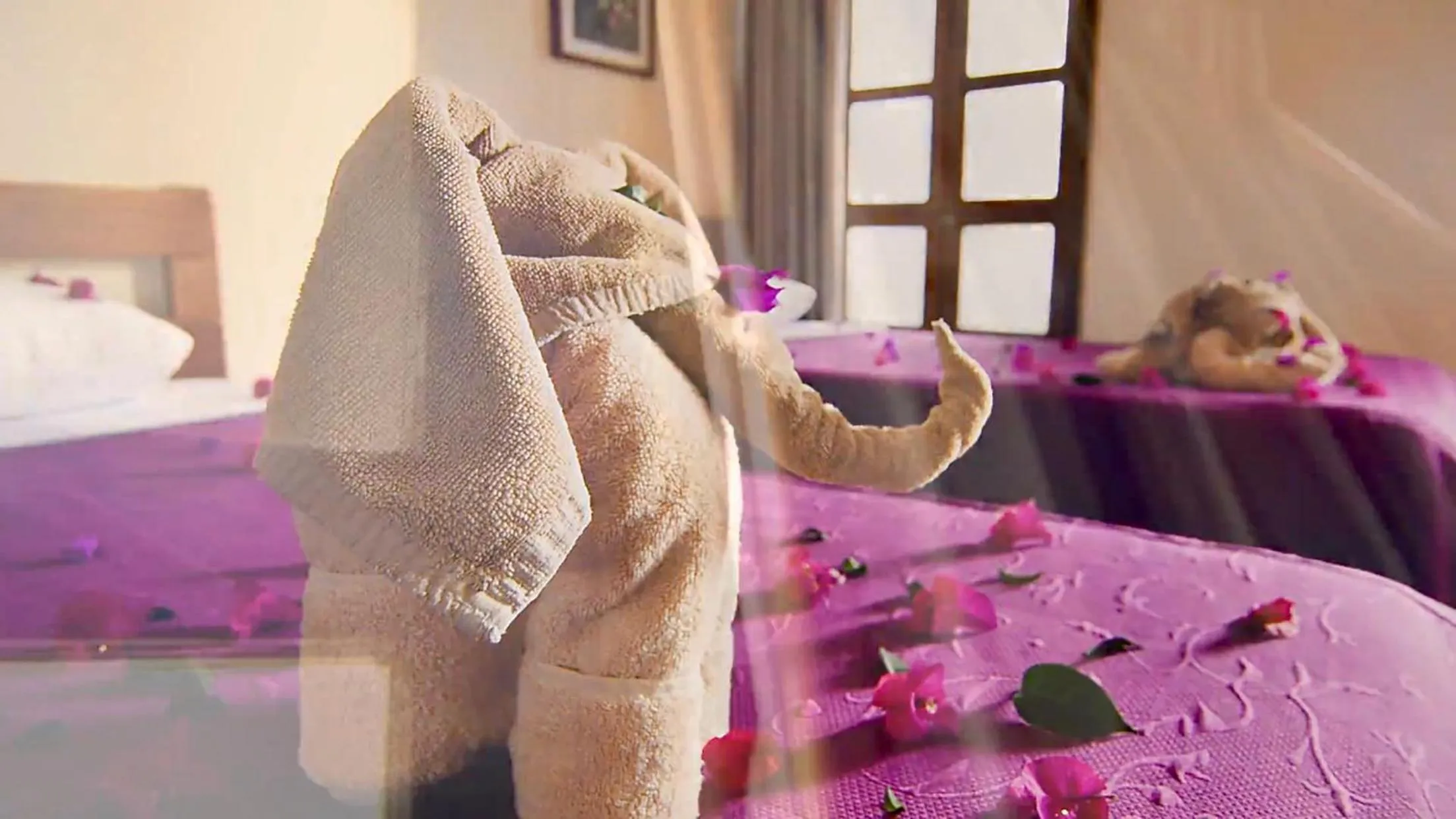 Bed in Hotel Las Golondrinas